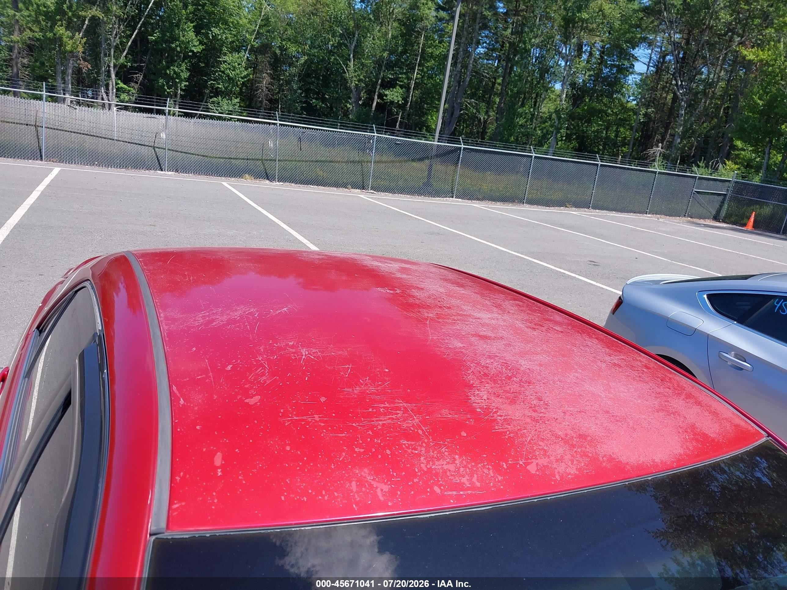 2007 Toyota Camry Le Red vin: JTNBE46KX73106499