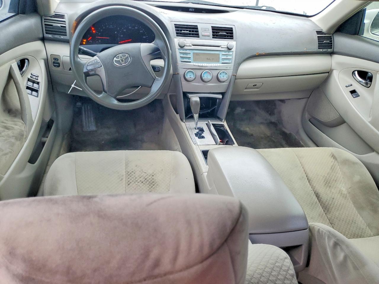 2007 Toyota Camry Ce White vin: JTNBE46KX73112240