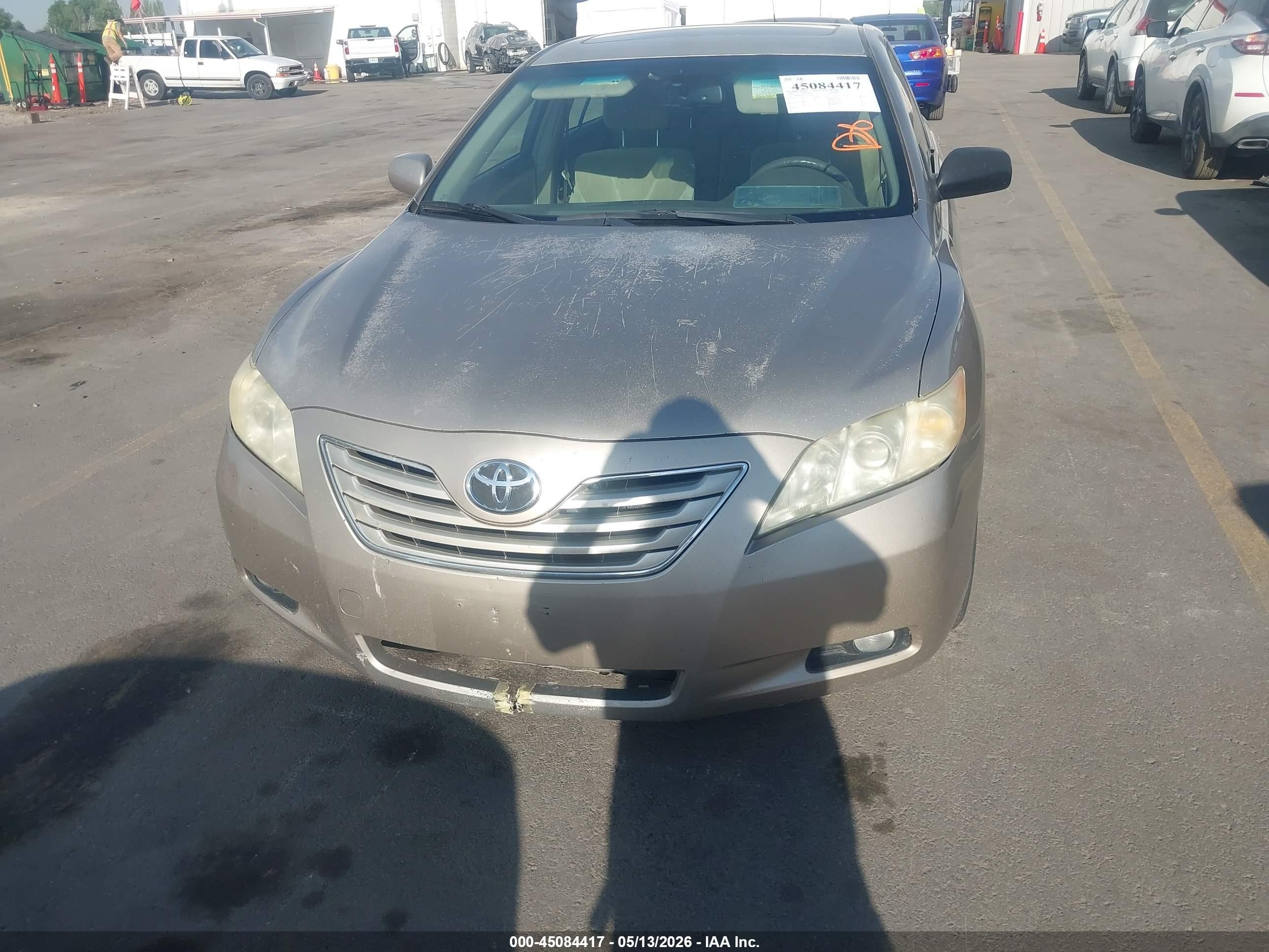 2007 Toyota Camry Xle Коричневый vin: JTNBE46KX73121424