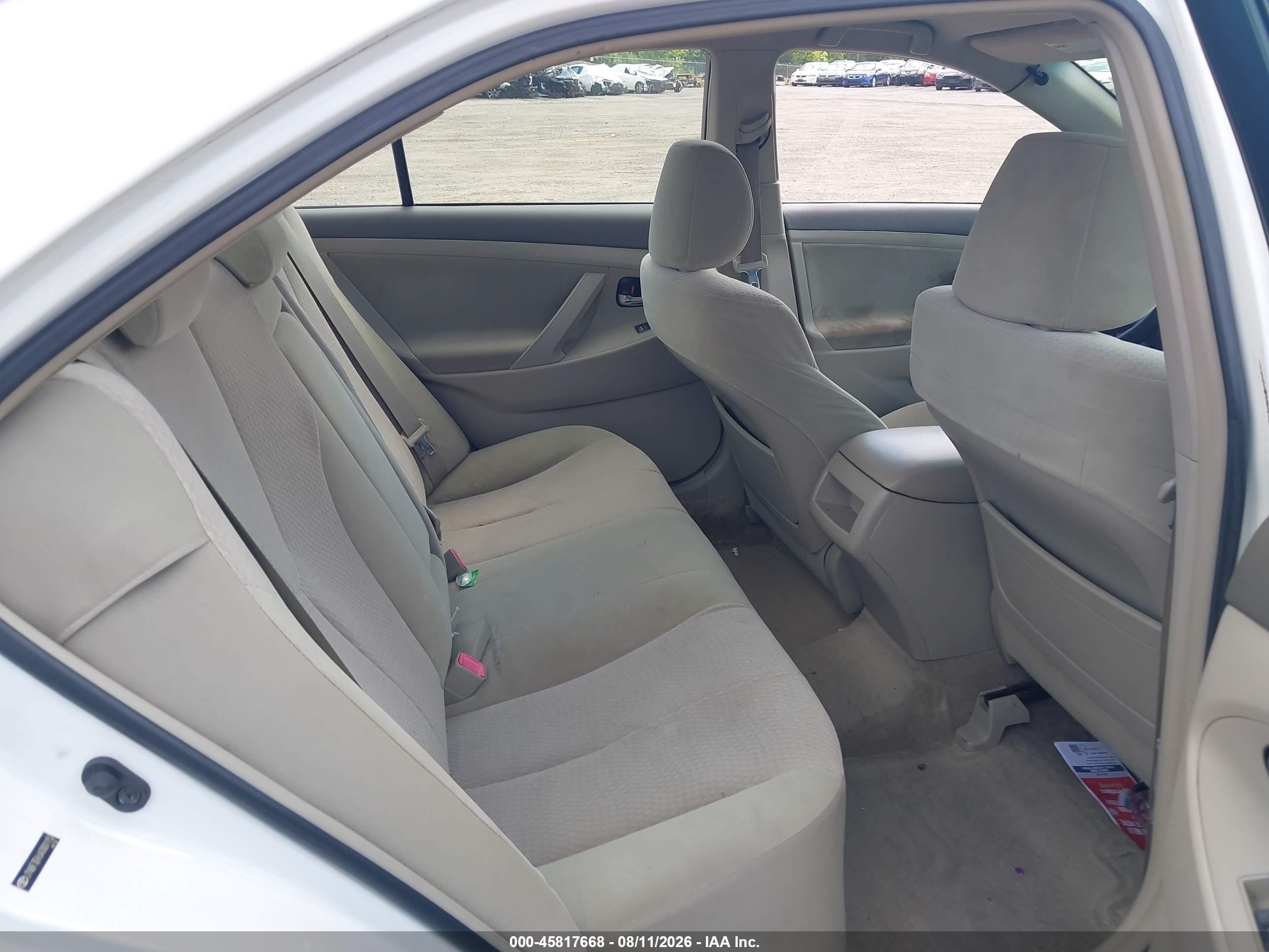 2010 Toyota Camry   White vin: JTNBF3EK6A3001152