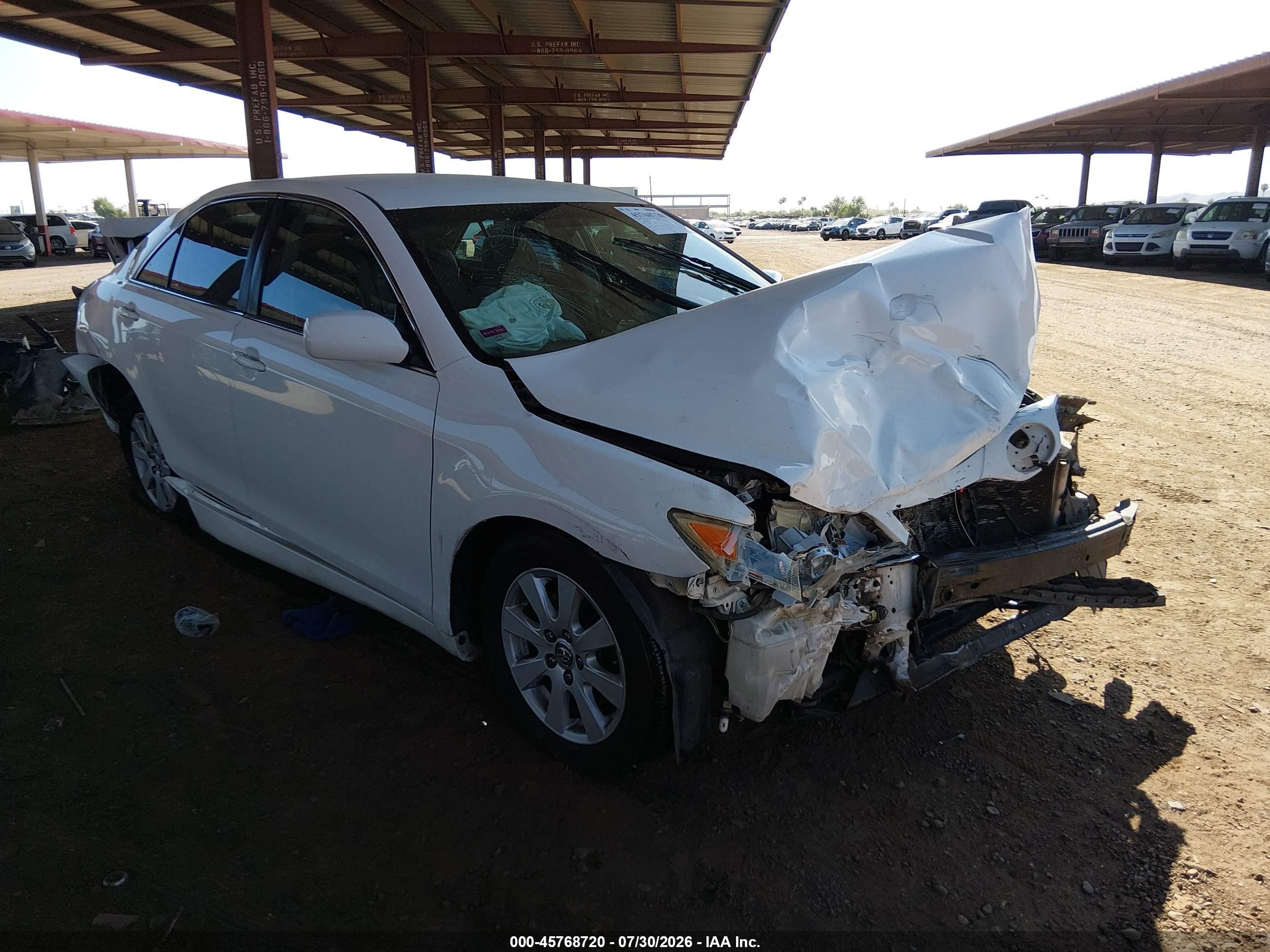 2010 Toyota Camry Le White vin: JTNBF3EK8A3004876
