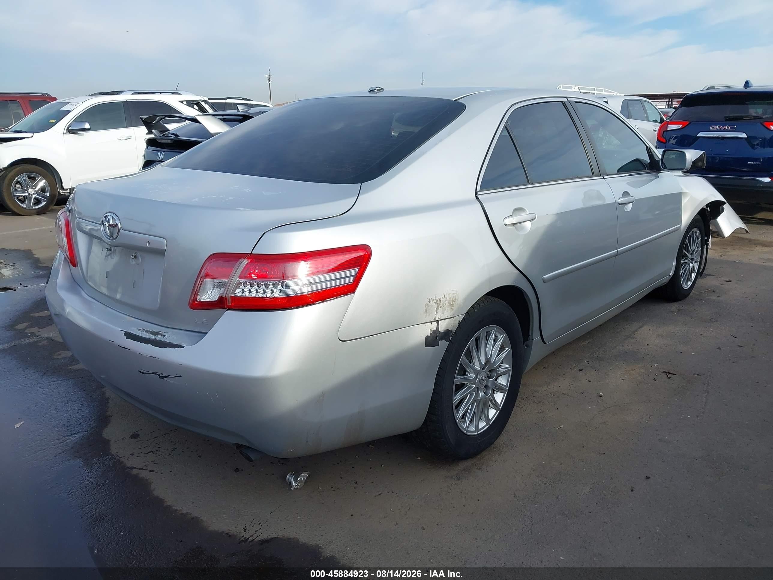 2010 Toyota Camry Le Gray vin: JTNBF3EK9A3004403