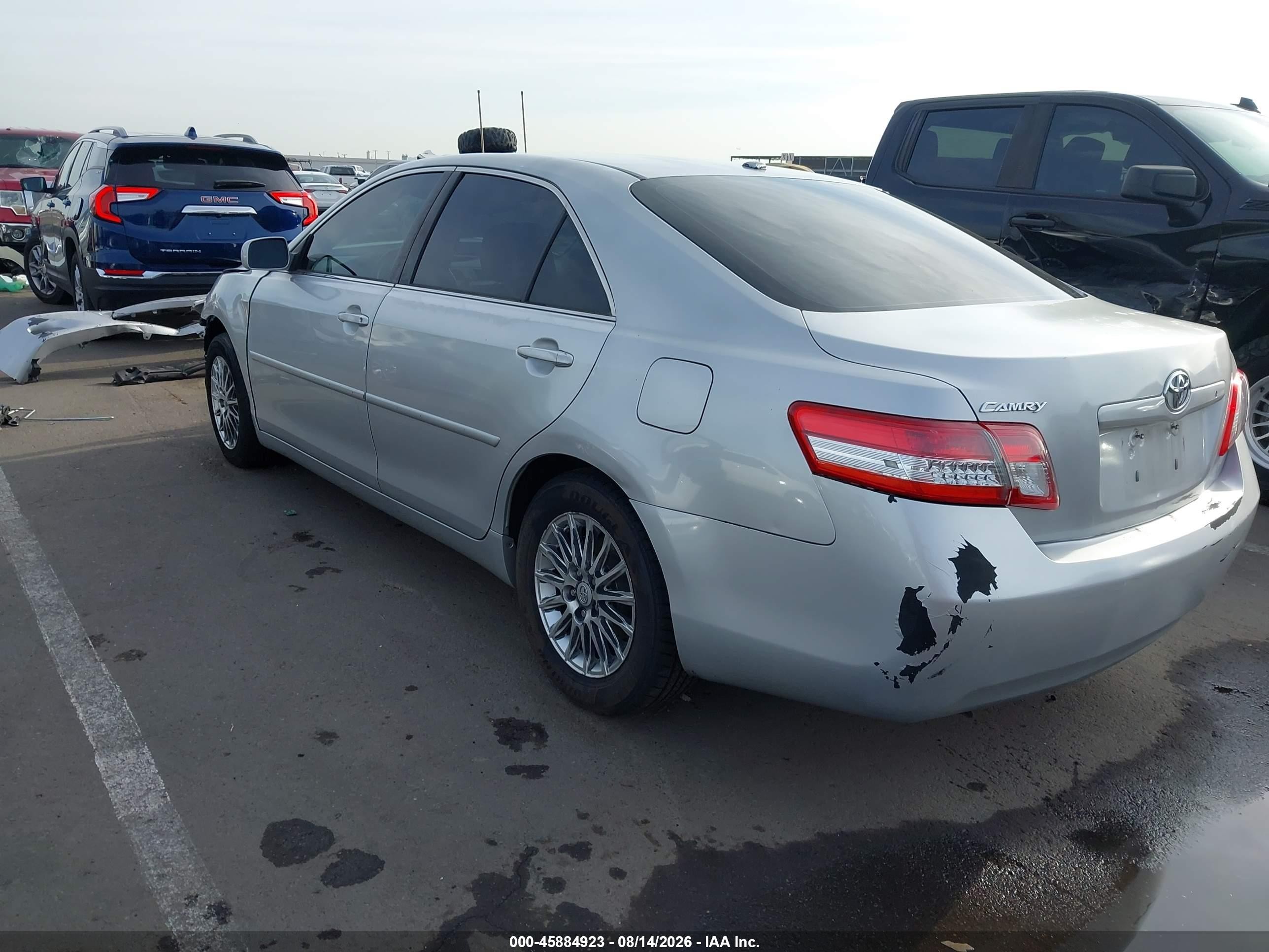2010 Toyota Camry Le Gray vin: JTNBF3EK9A3004403