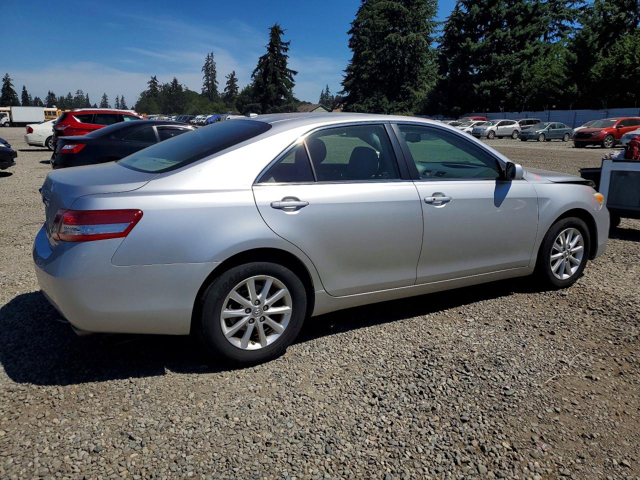 2010 Toyota Camry Xle V6 Silver vin: JTNBK3EK2A3047136
