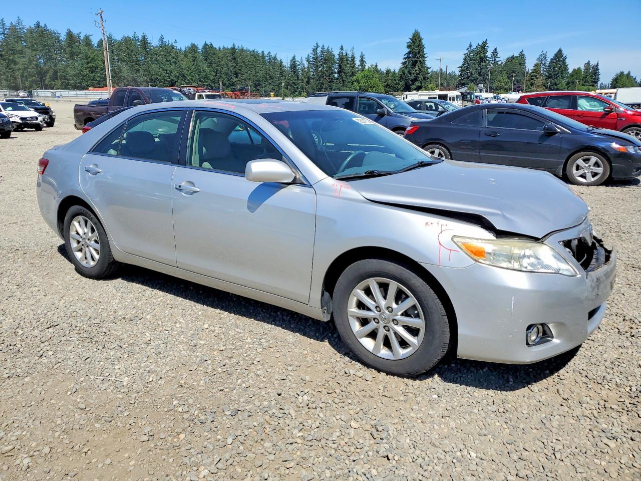 2010 Toyota Camry Xle V6 Silver vin: JTNBK3EK2A3047136