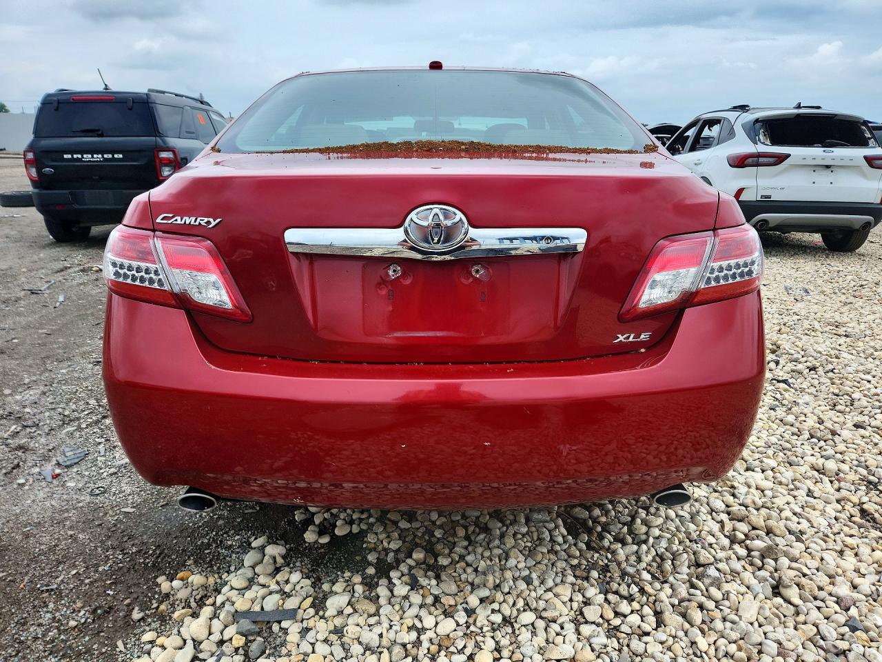 2010 Toyota Camry Xle V6 Red vin: JTNBK3EK5A3046692