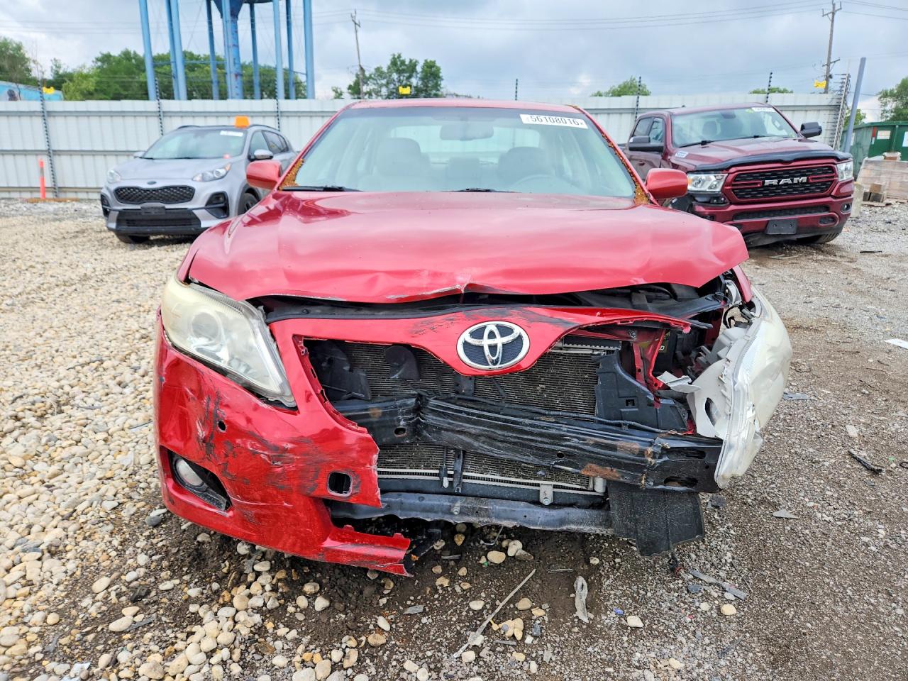 2010 Toyota Camry Xle V6 Red vin: JTNBK3EK5A3046692