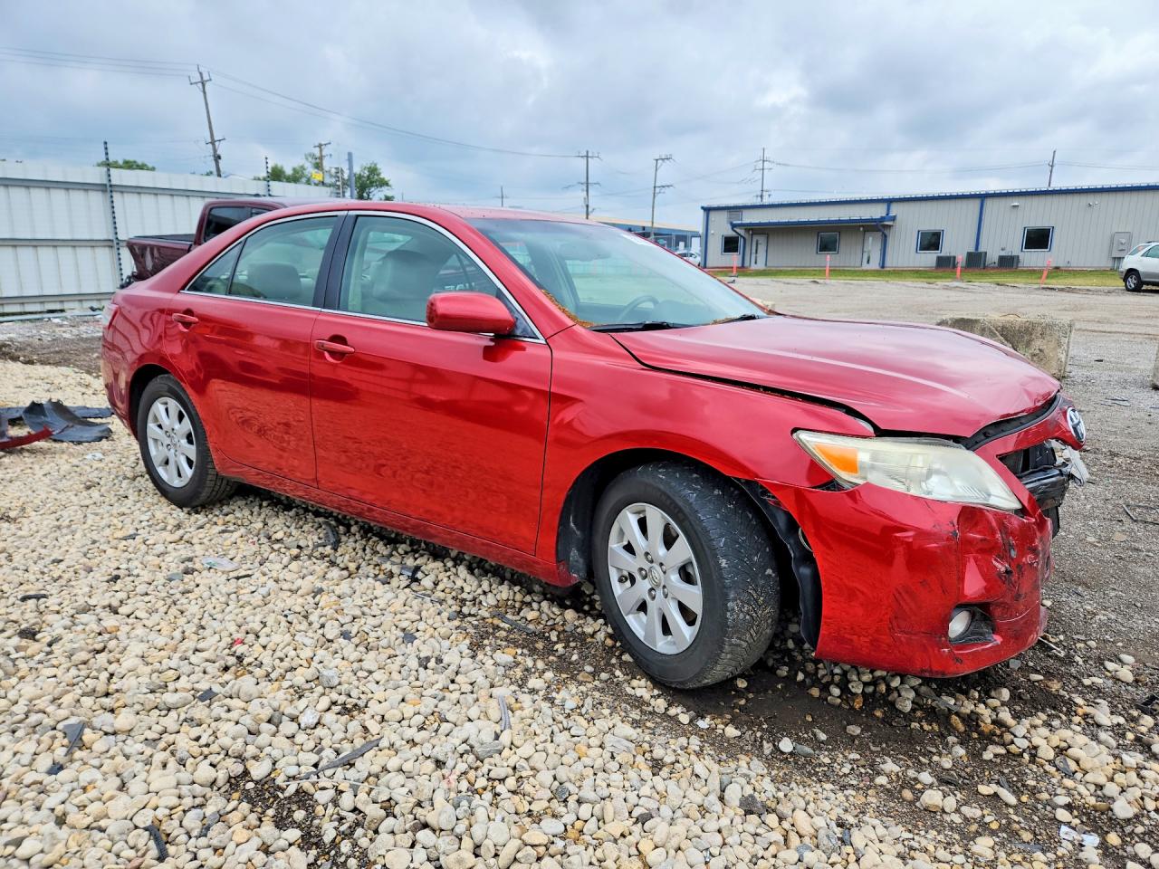 2010 Toyota Camry Xle V6 Red vin: JTNBK3EK5A3046692