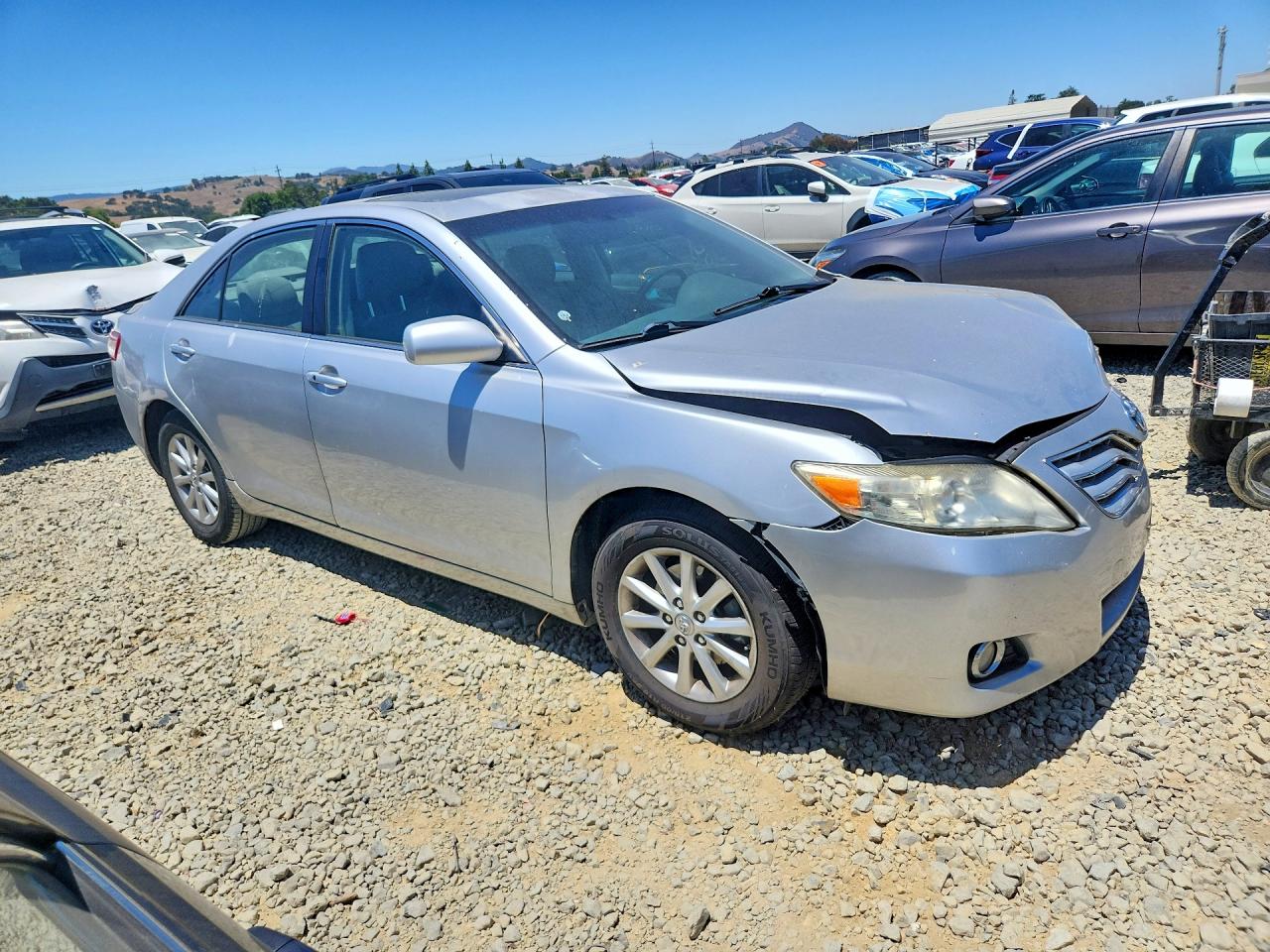 2010 Toyota Camry Xle V6 Silver vin: JTNBK3EK5A3047180