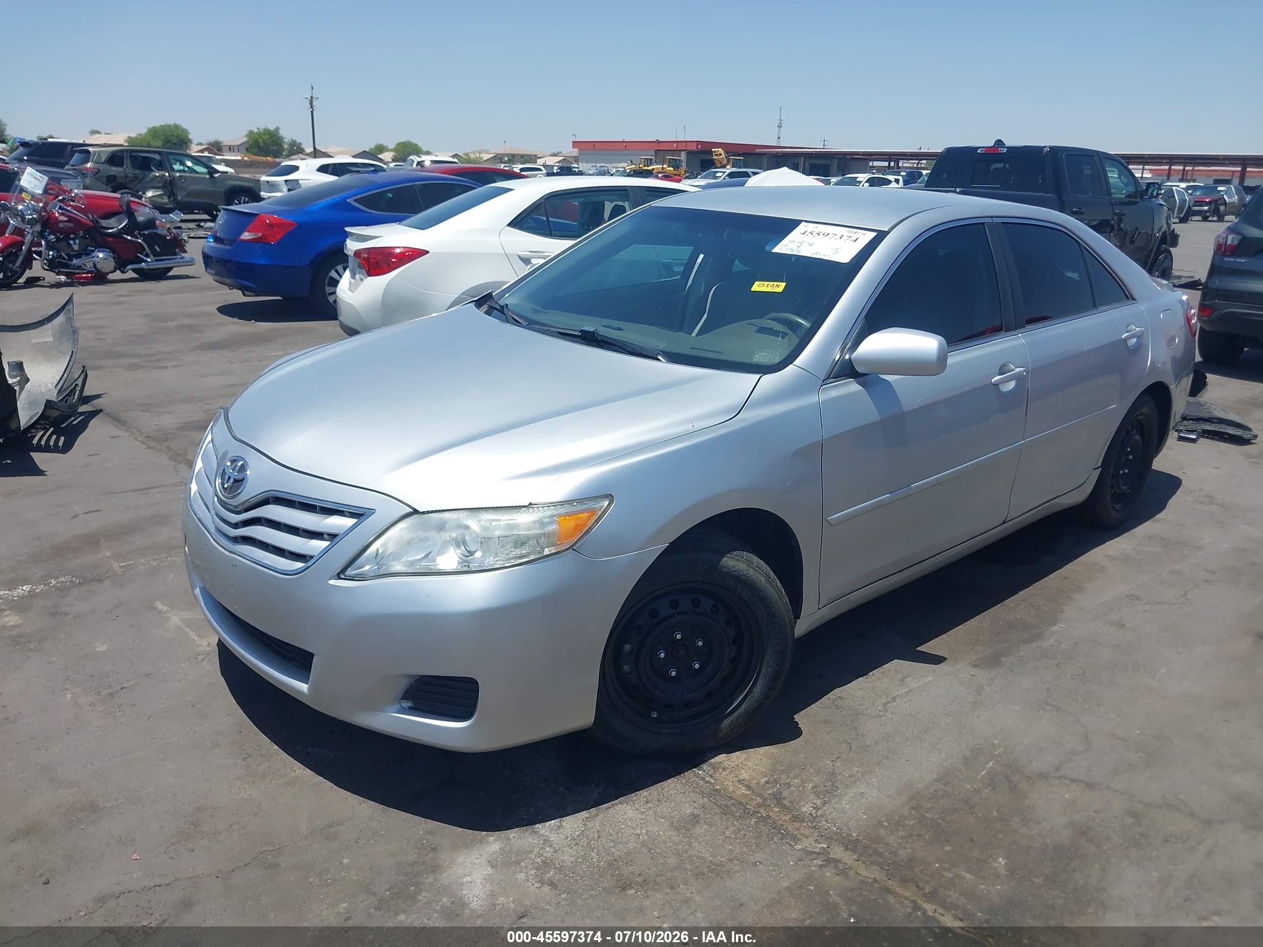 2011 Toyota Camry Le V6 Silver vin: JTNBK3EK8B3050429