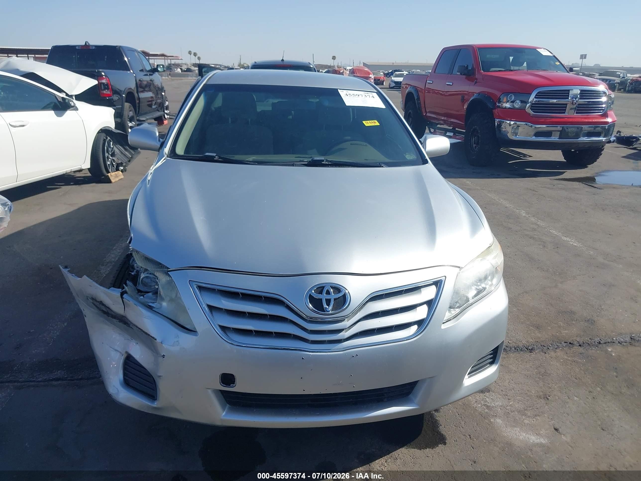 2011 Toyota Camry Le V6 Silver vin: JTNBK3EK8B3050429