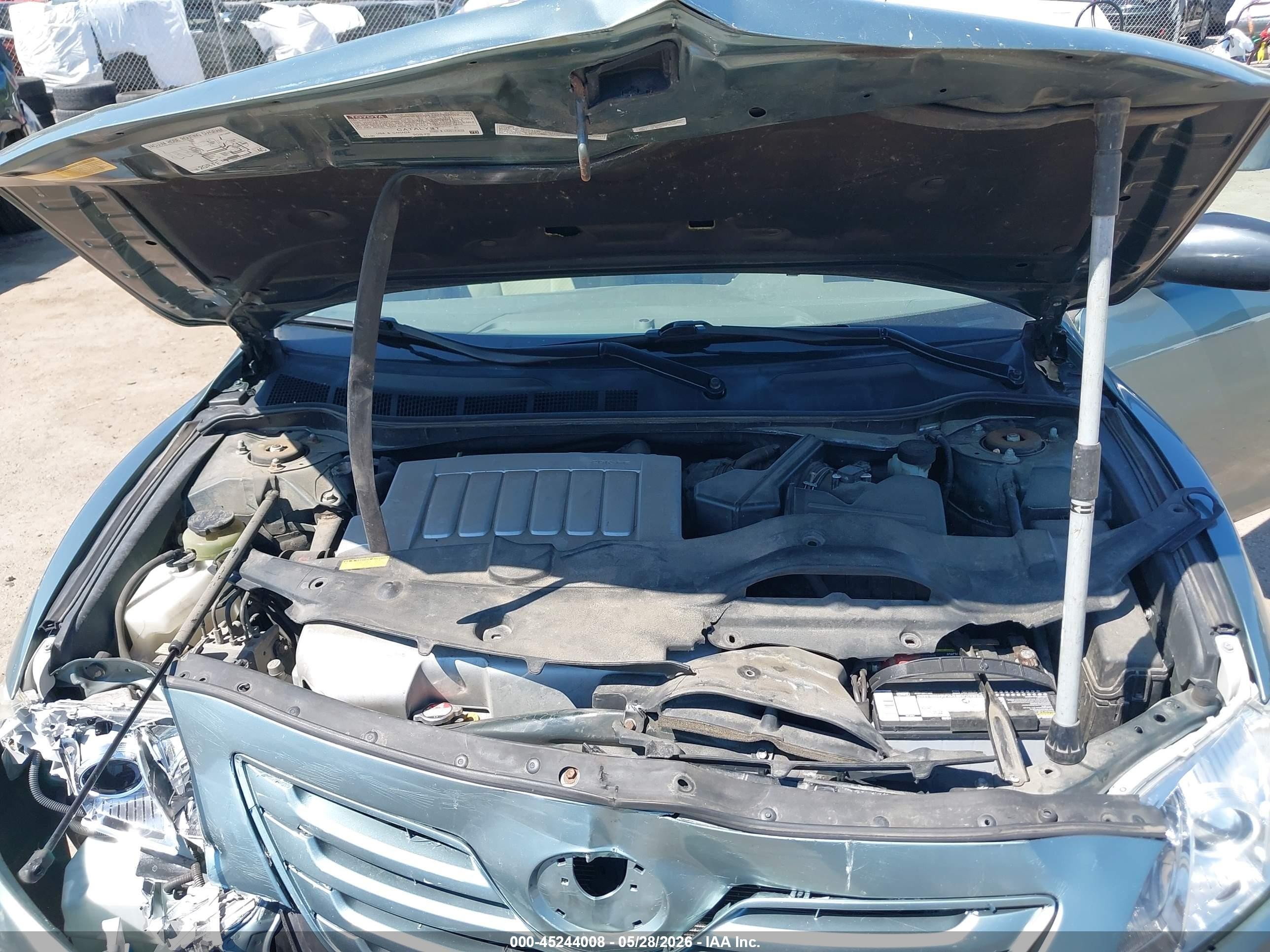 2007 Toyota Camry Le V6 Light Blue vin: JTNBK46K073023088