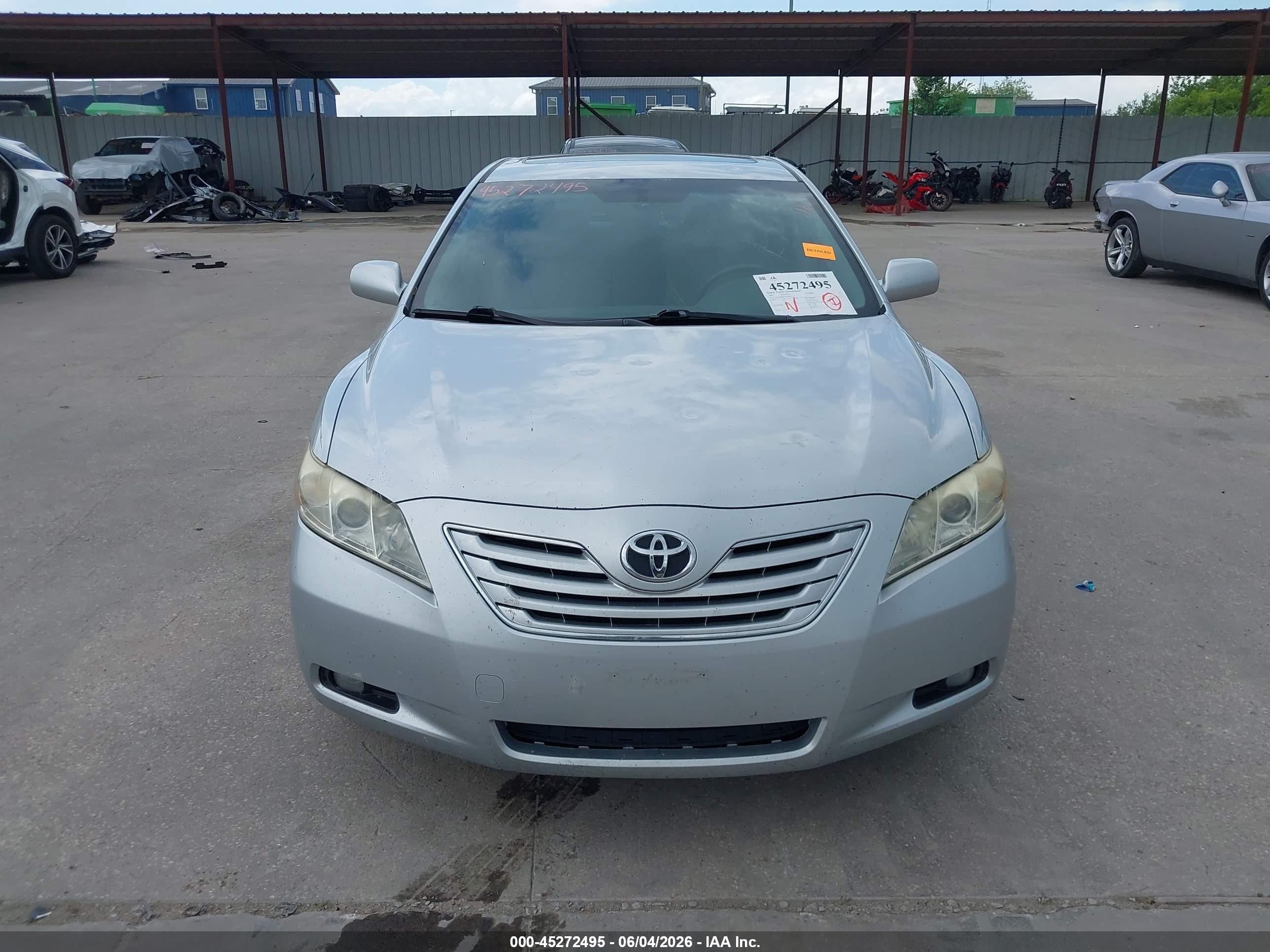 2007 Toyota Camry Xle V6 Silver vin: JTNBK46K073026931