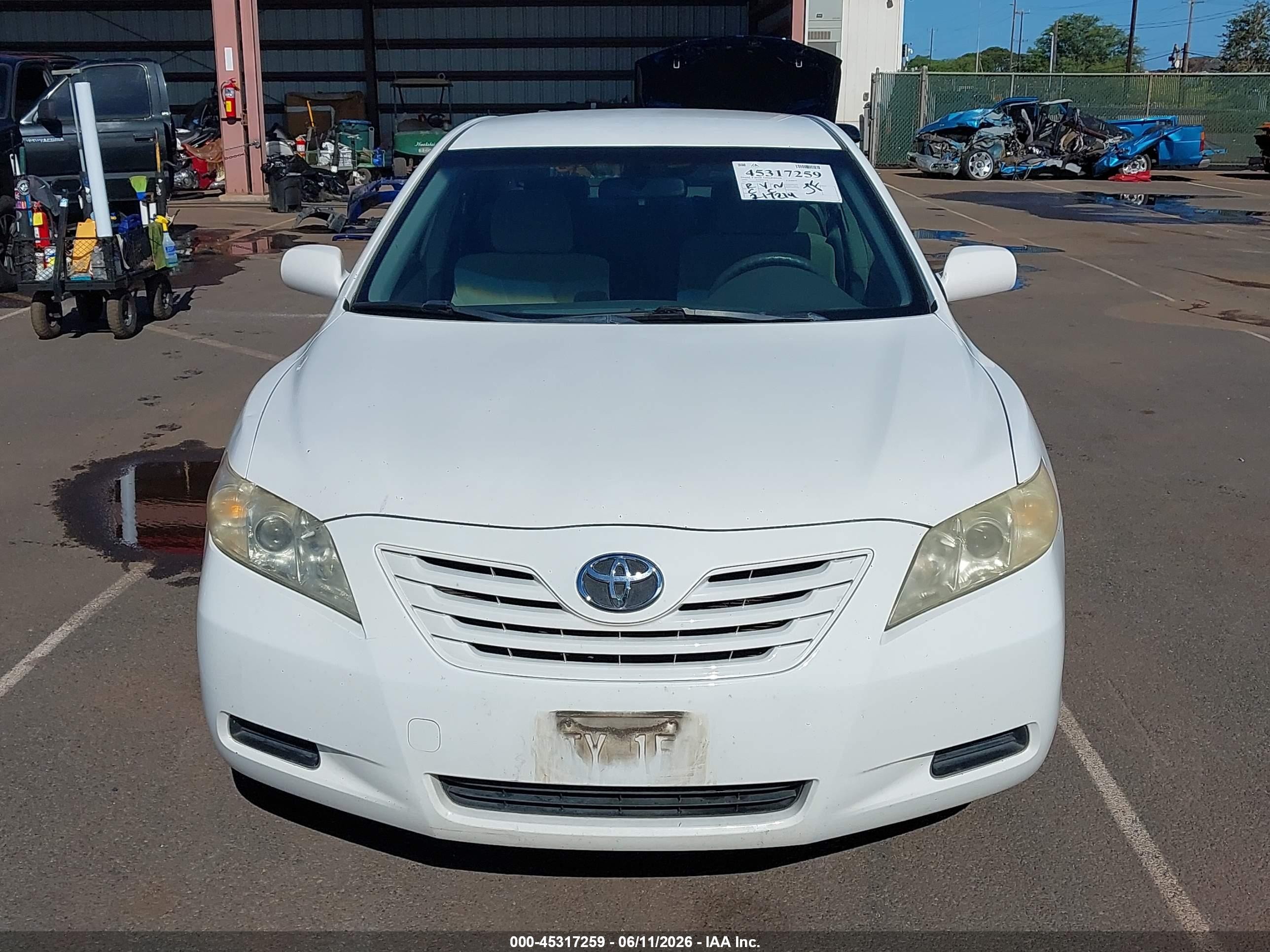 2008 Toyota Camry Le V6/se V6/xle V6 White vin: JTNBK46K183036384