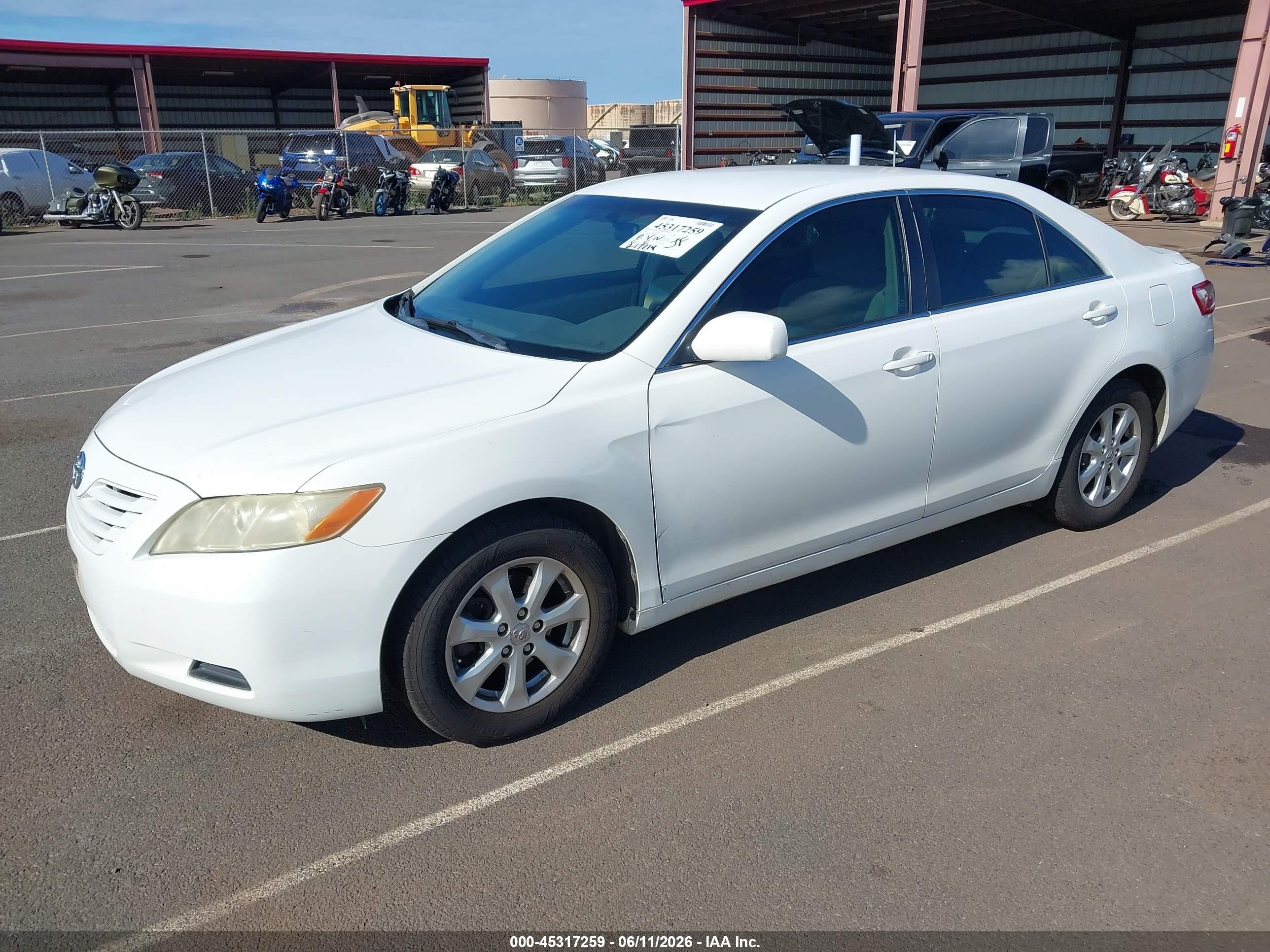 2008 Toyota Camry Le V6/se V6/xle V6 White vin: JTNBK46K183036384