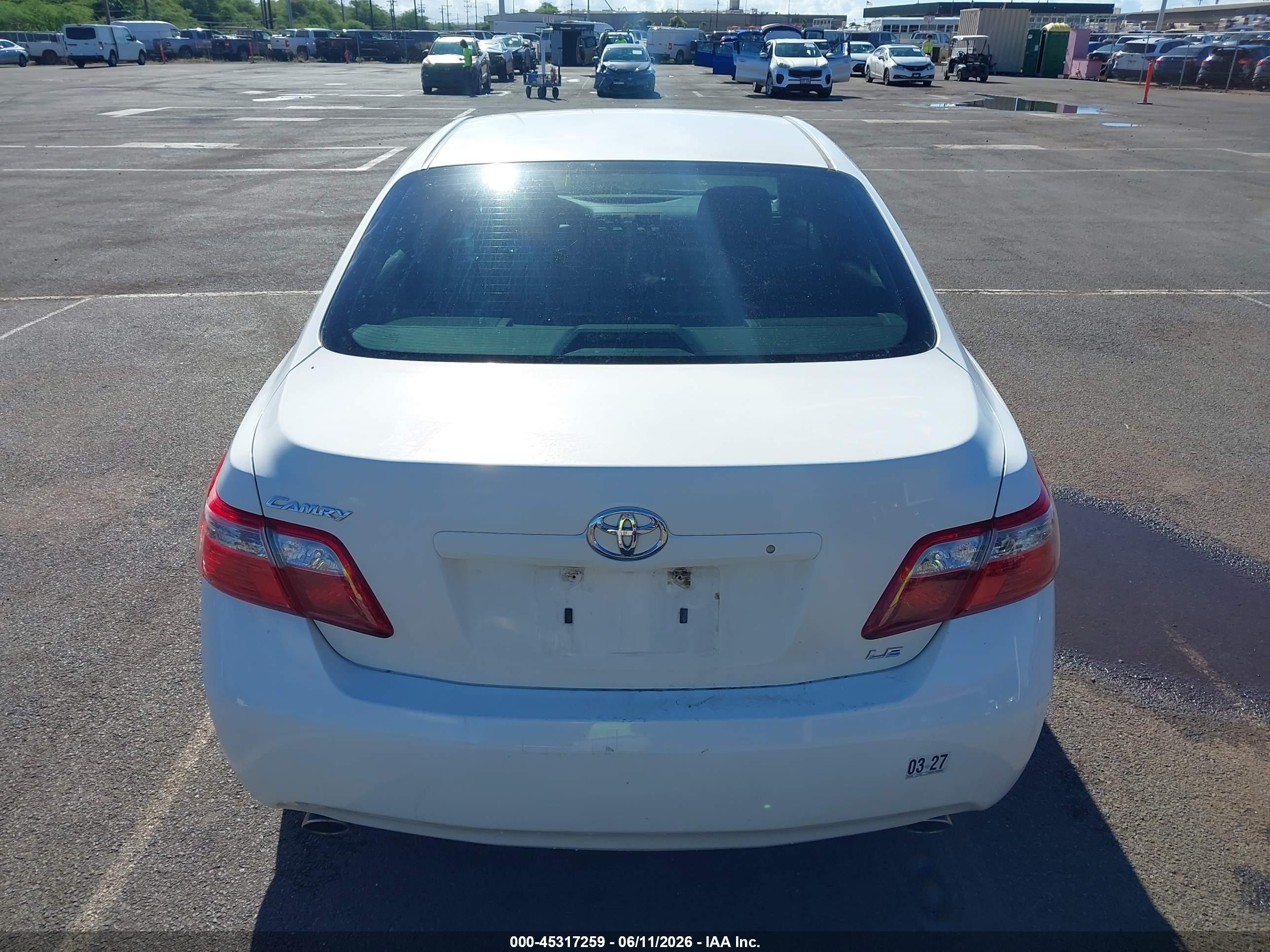 2008 Toyota Camry Le V6/se V6/xle V6 White vin: JTNBK46K183036384