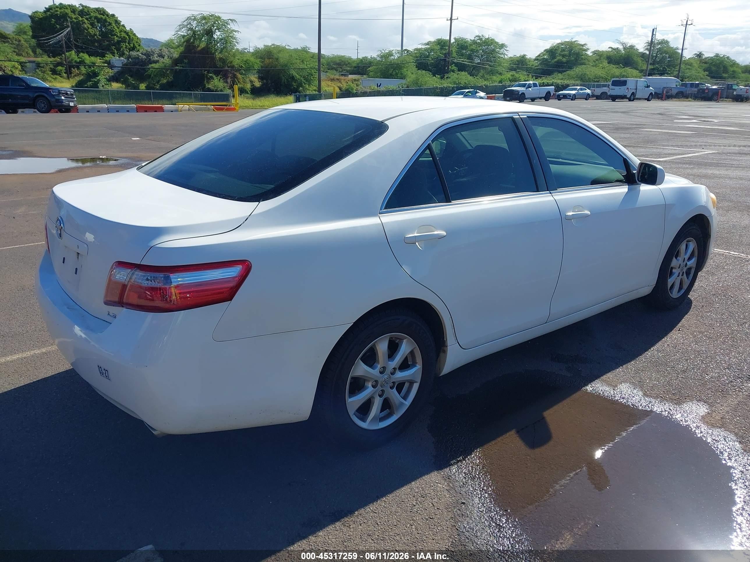 2008 Toyota Camry Le V6/se V6/xle V6 White vin: JTNBK46K183036384