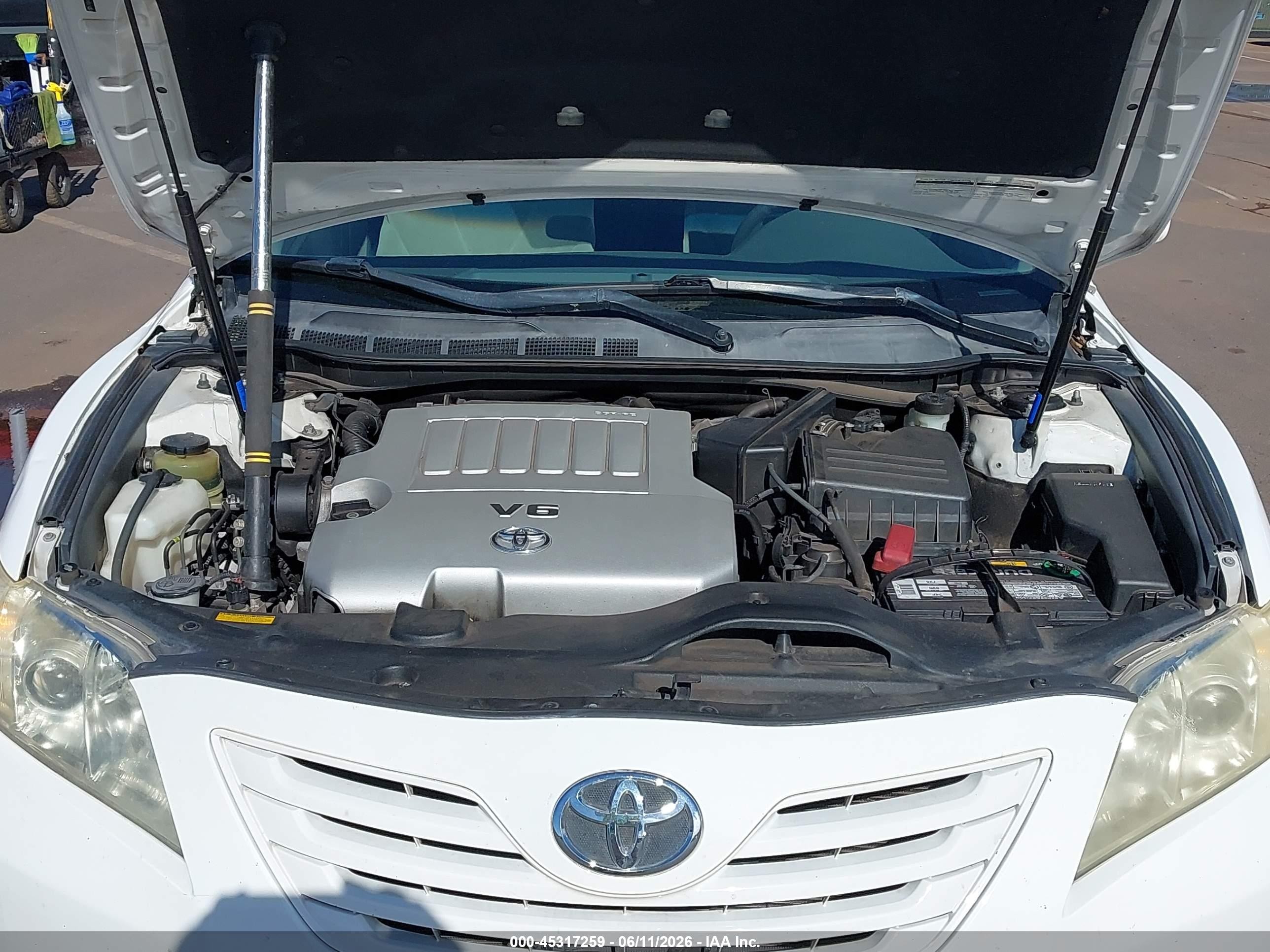 2008 Toyota Camry Le V6/se V6/xle V6 White vin: JTNBK46K183036384