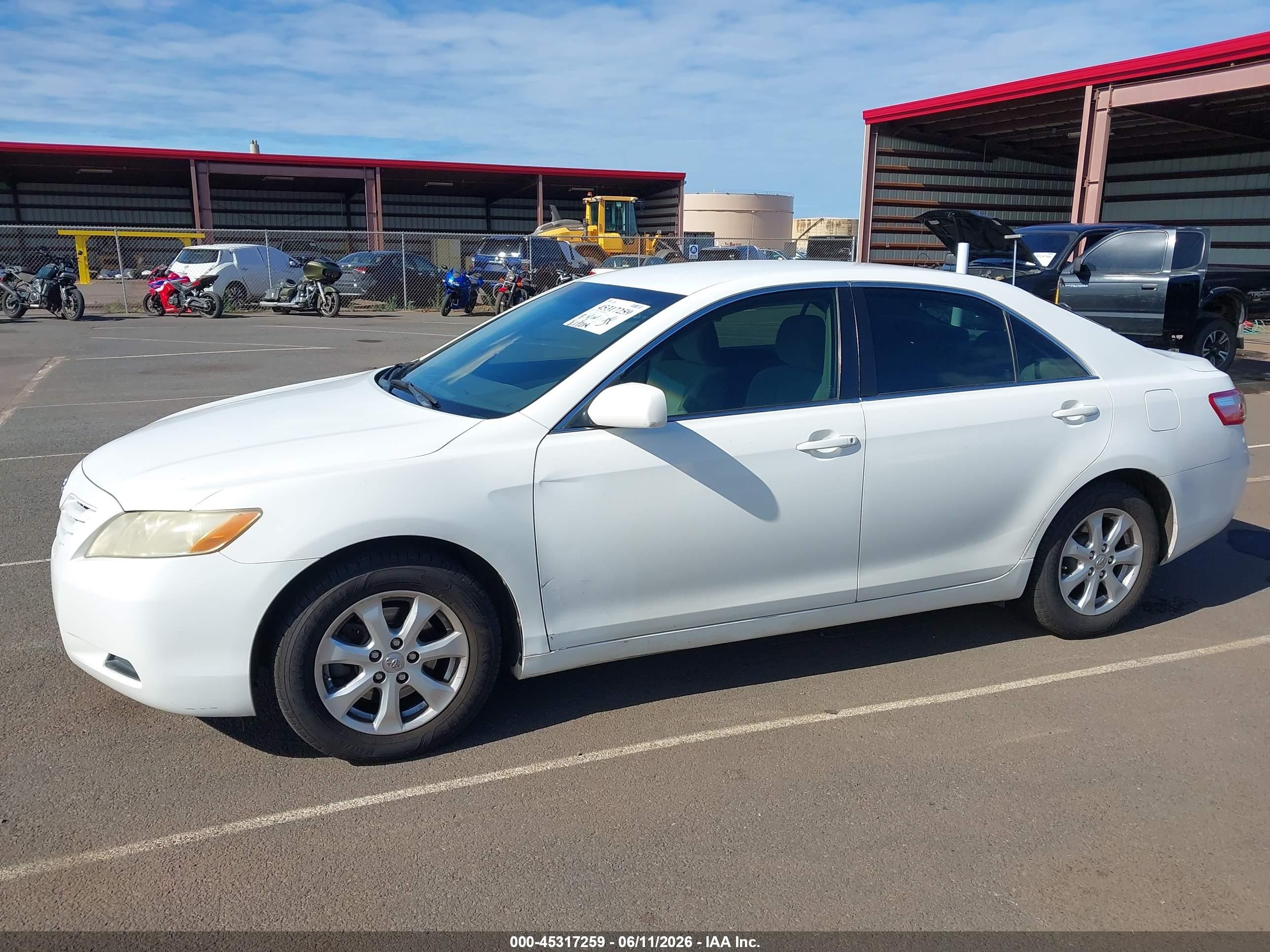 2008 Toyota Camry Le V6/se V6/xle V6 White vin: JTNBK46K183036384