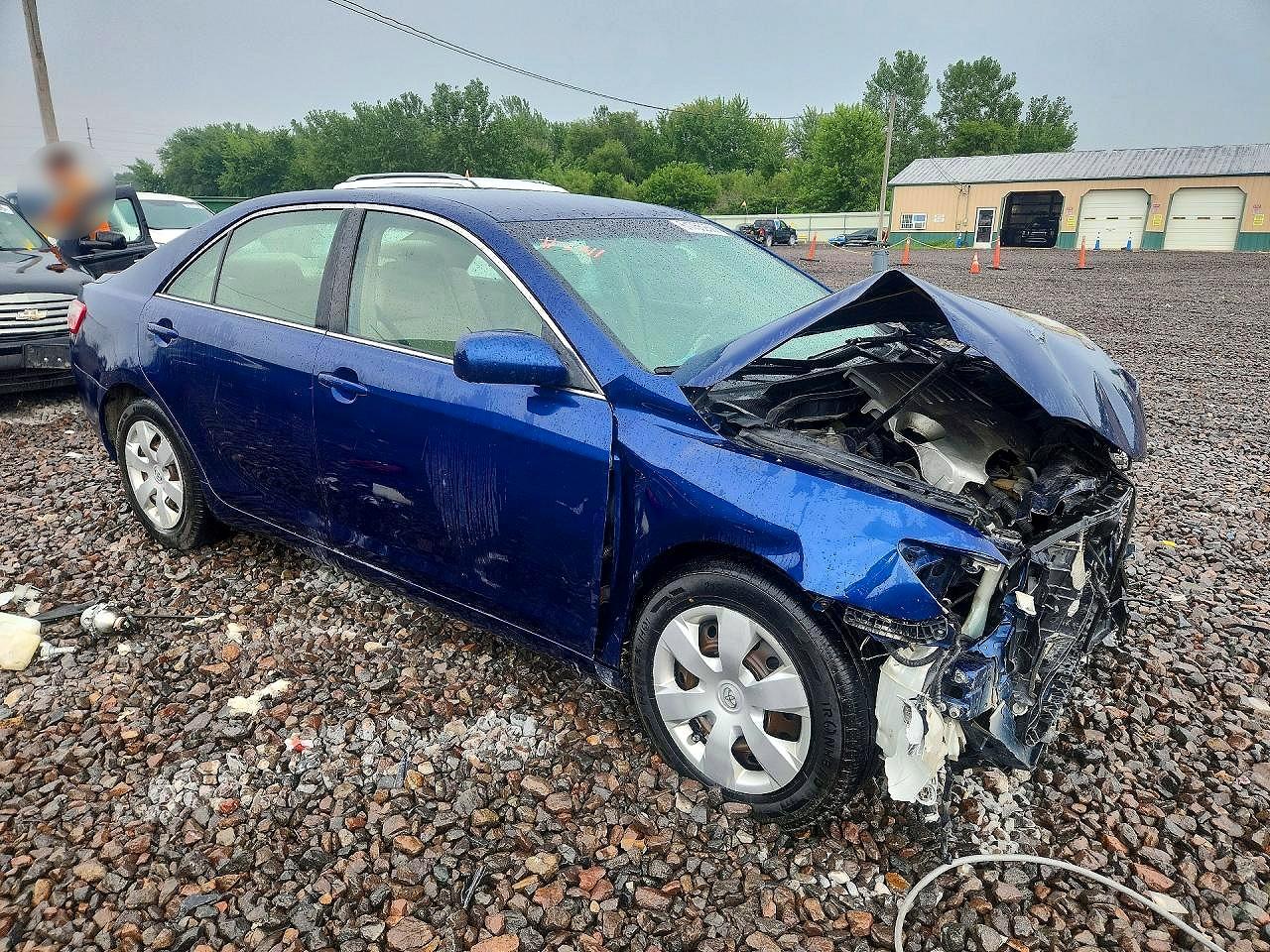2007 Toyota Camry Le V6 Blue vin: JTNBK46K273015221