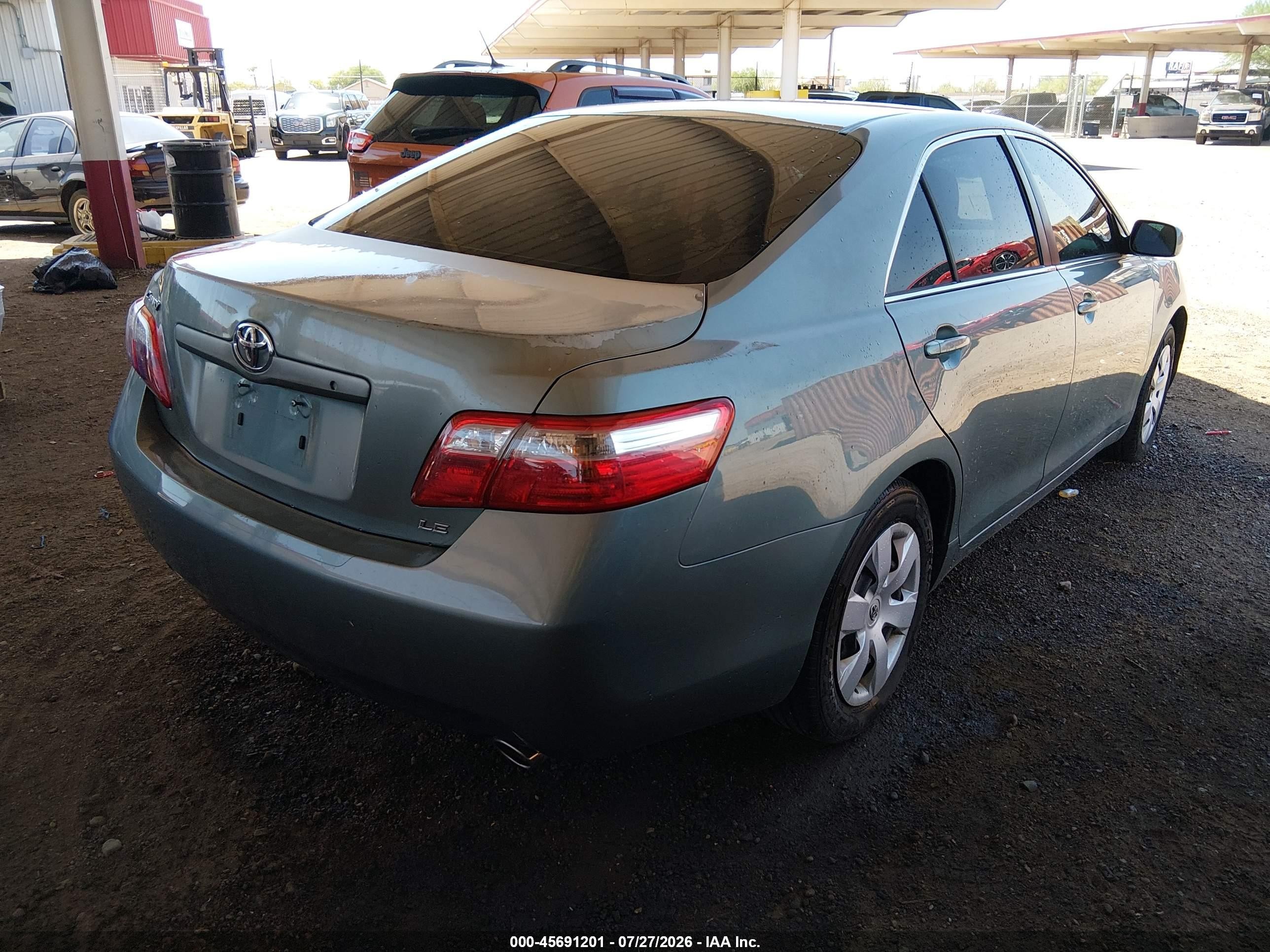 2007 Toyota Camry Le V6 Синий vin: JTNBK46K273024579