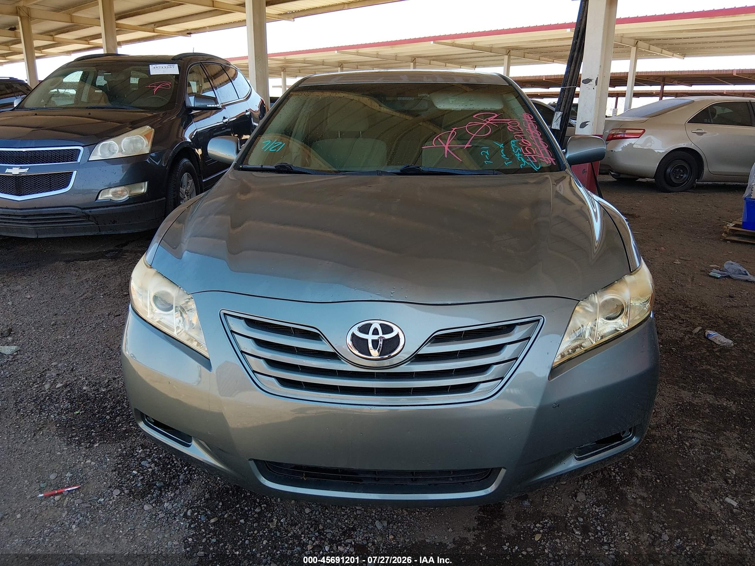 2007 Toyota Camry Le V6 Синий vin: JTNBK46K273024579