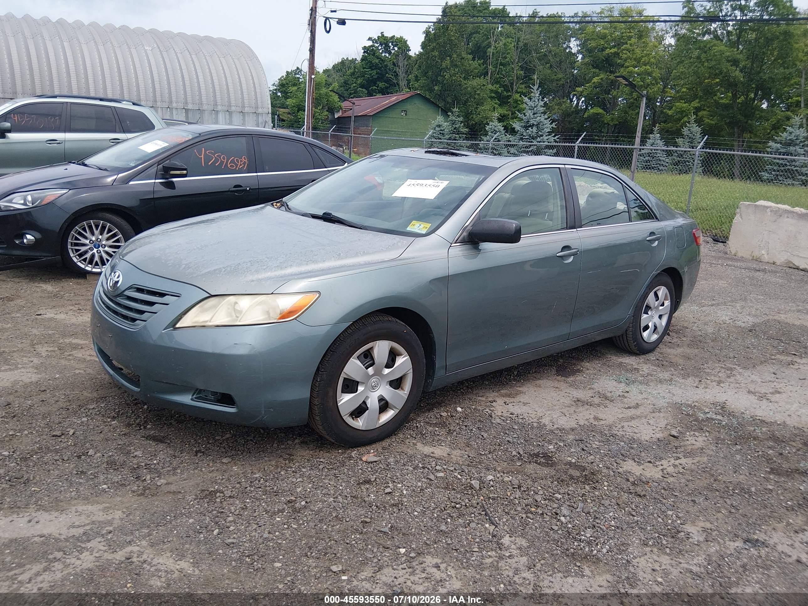2007 Toyota Camry Le V6 Бирюзовый vin: JTNBK46K473007234