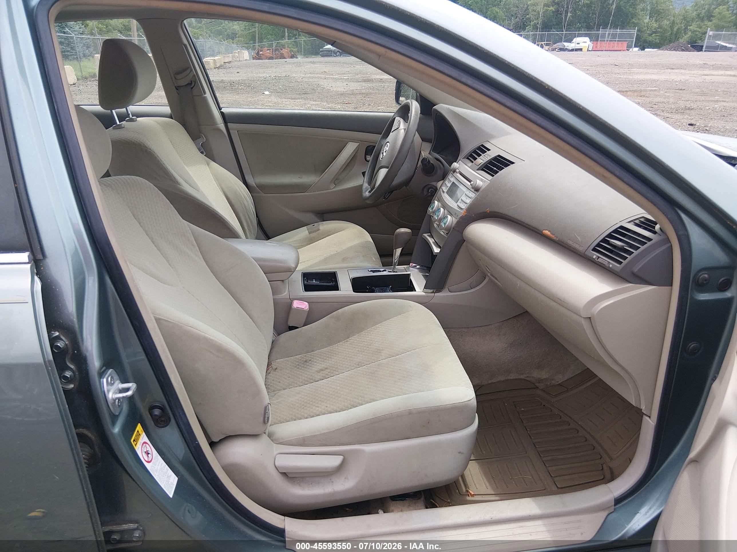 2007 Toyota Camry Le V6 Бирюзовый vin: JTNBK46K473007234