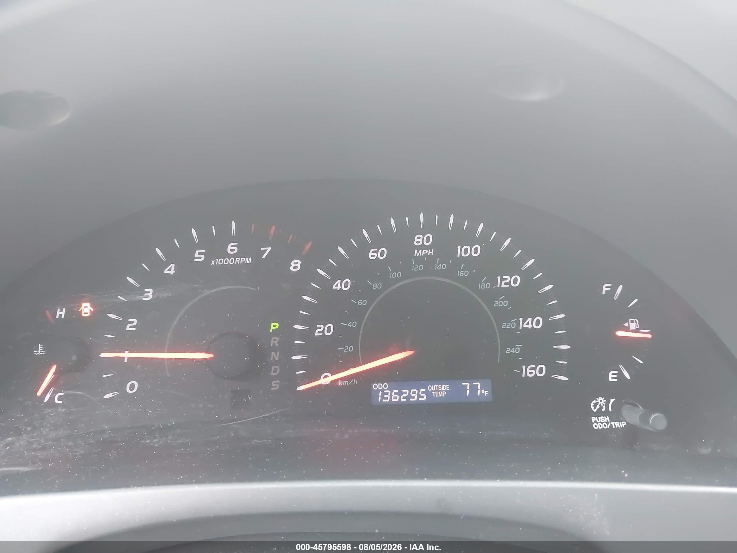 2007 Toyota Camry Le V6 Gray vin: JTNBK46K573022924