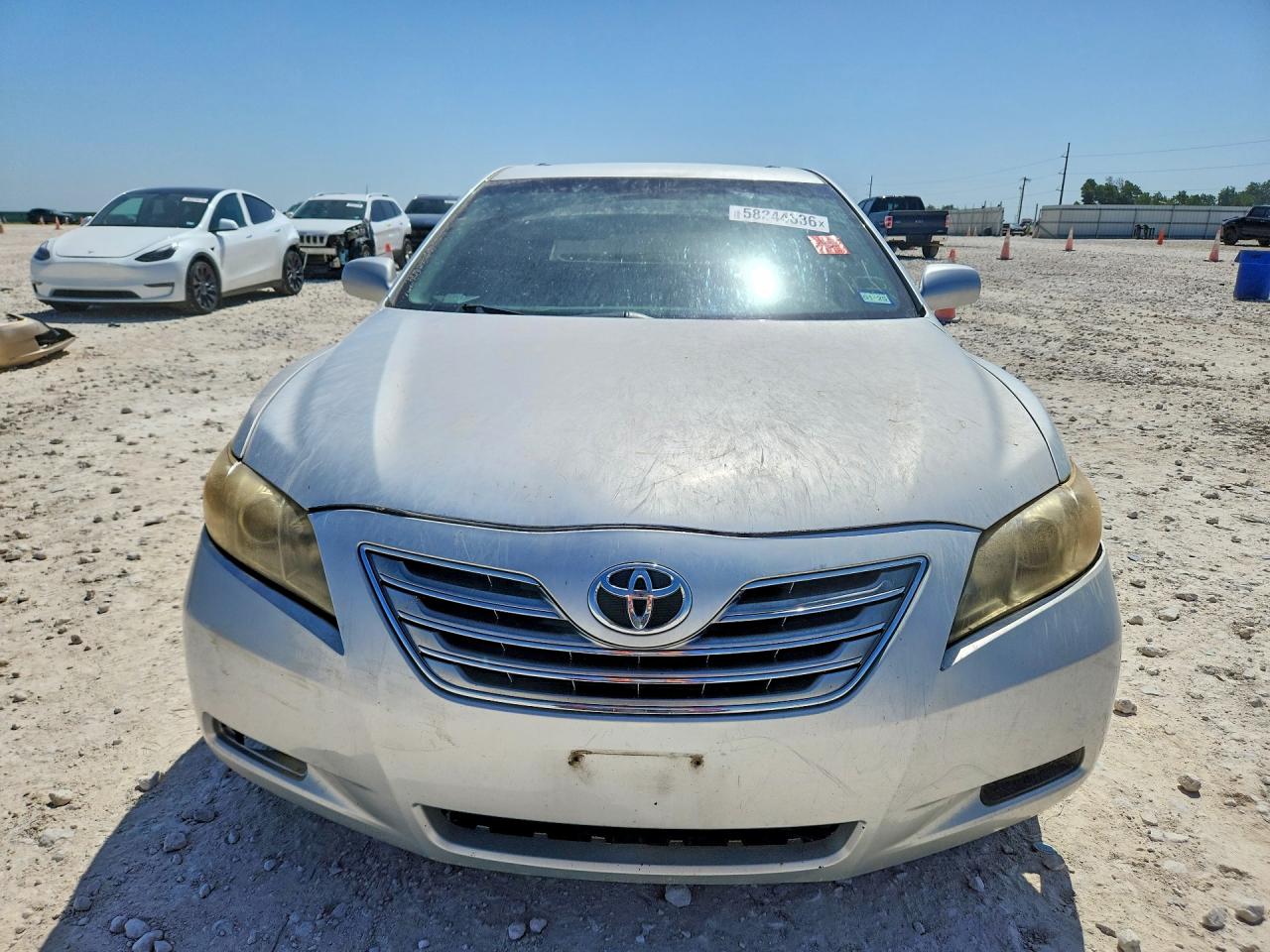 2007 Toyota Camry Xle V6 Silver vin: JTNBK46K573025466