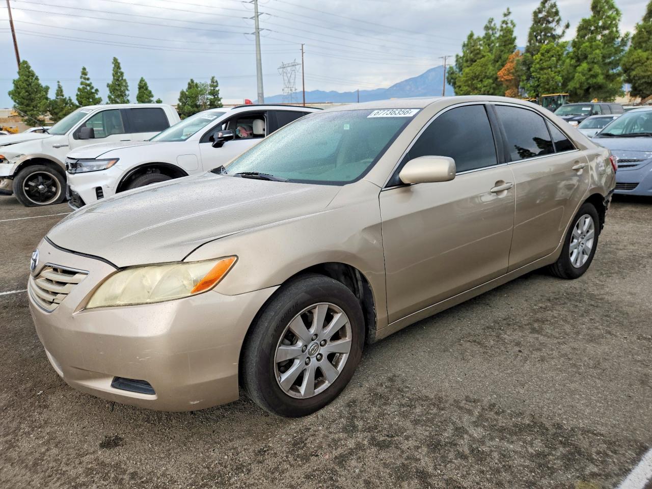 2007 Toyota Camry Xle V6 Beige vin: JTNBK46K573025645