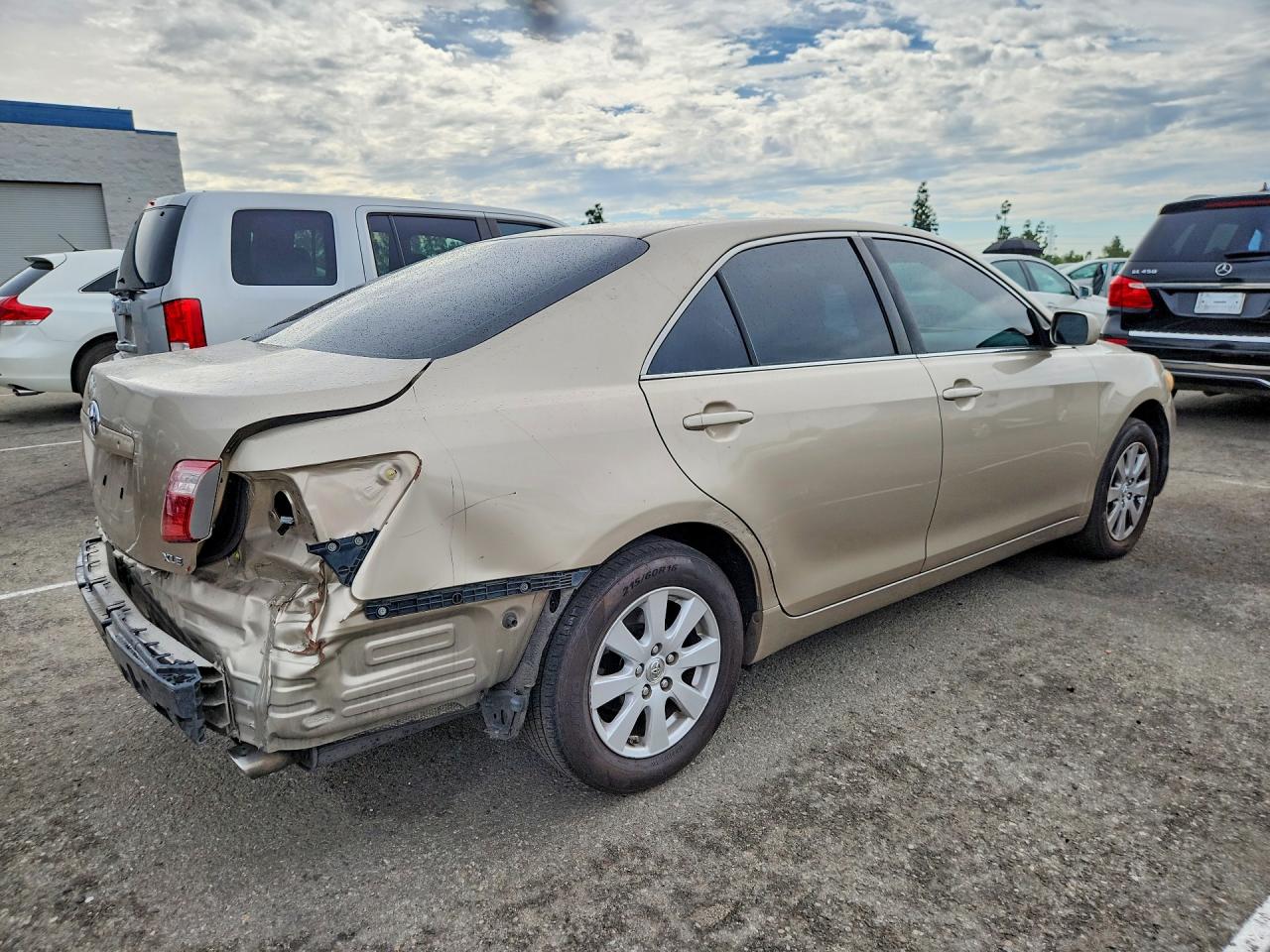 2007 Toyota Camry Xle V6 Beige vin: JTNBK46K573025645