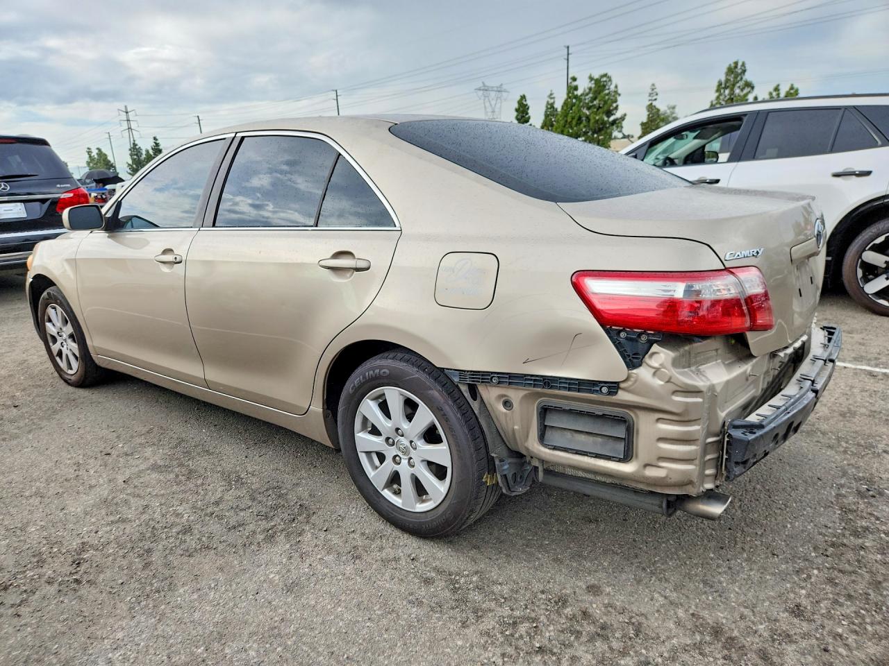 2007 Toyota Camry Xle V6 Beige vin: JTNBK46K573025645