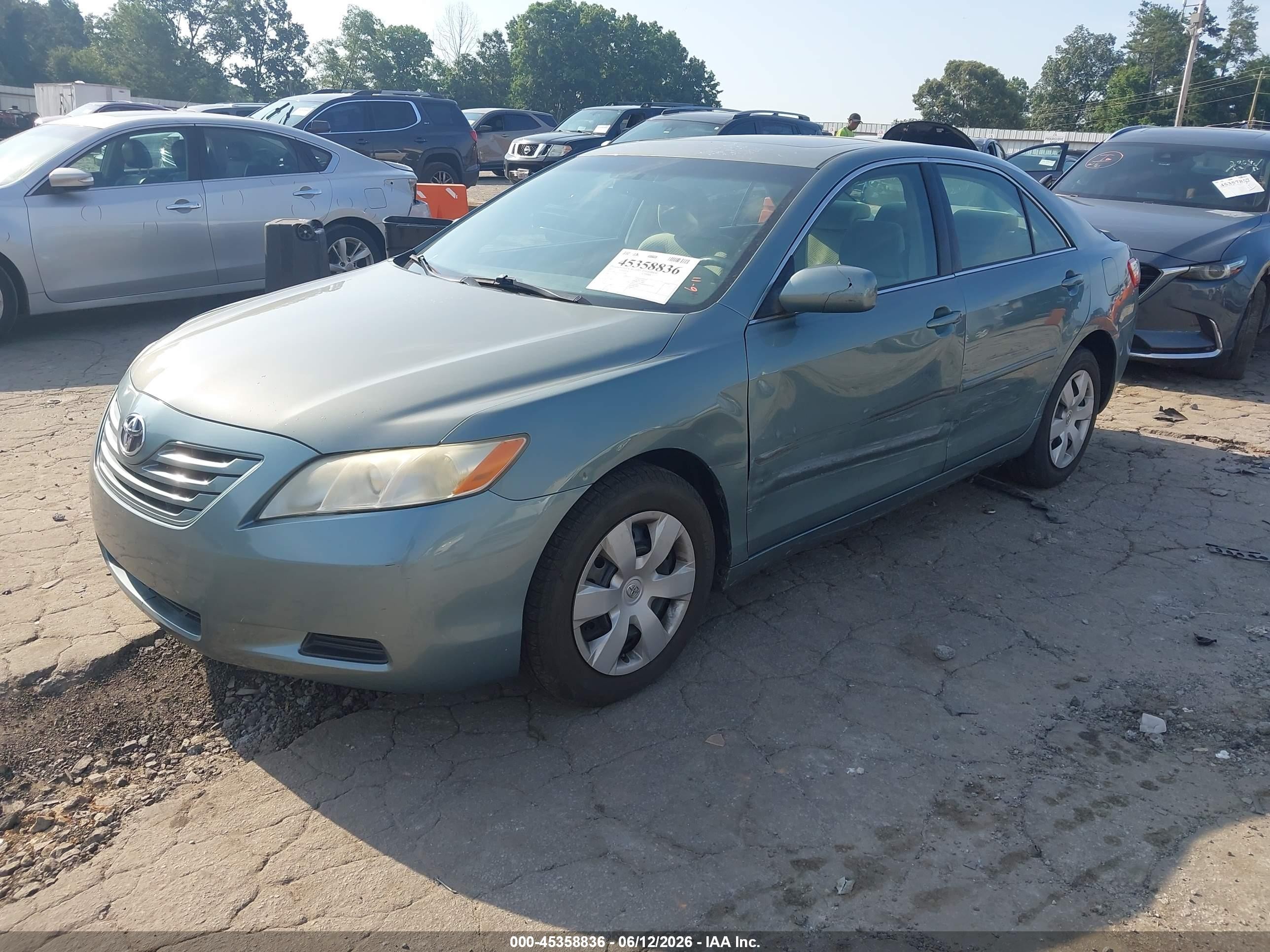 2007 Toyota Camry Le V6 Бирюзовый vin: JTNBK46K573026598