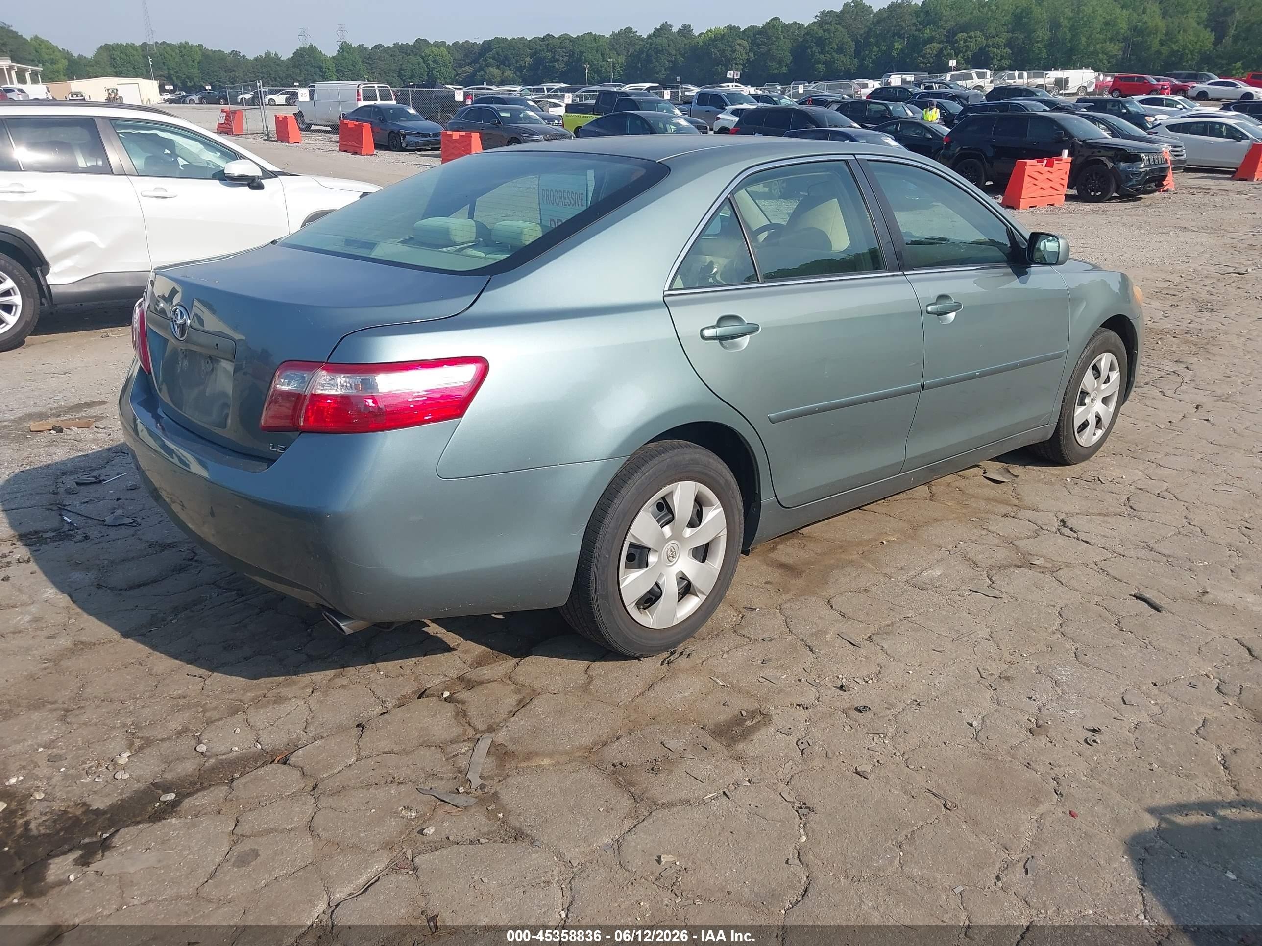 2007 Toyota Camry Le V6 Бирюзовый vin: JTNBK46K573026598