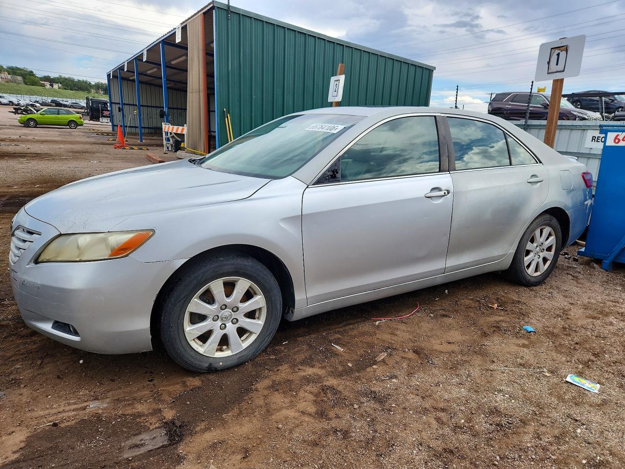2007 Toyota Camry Xle V6 Silver vin: JTNBK46K773000116