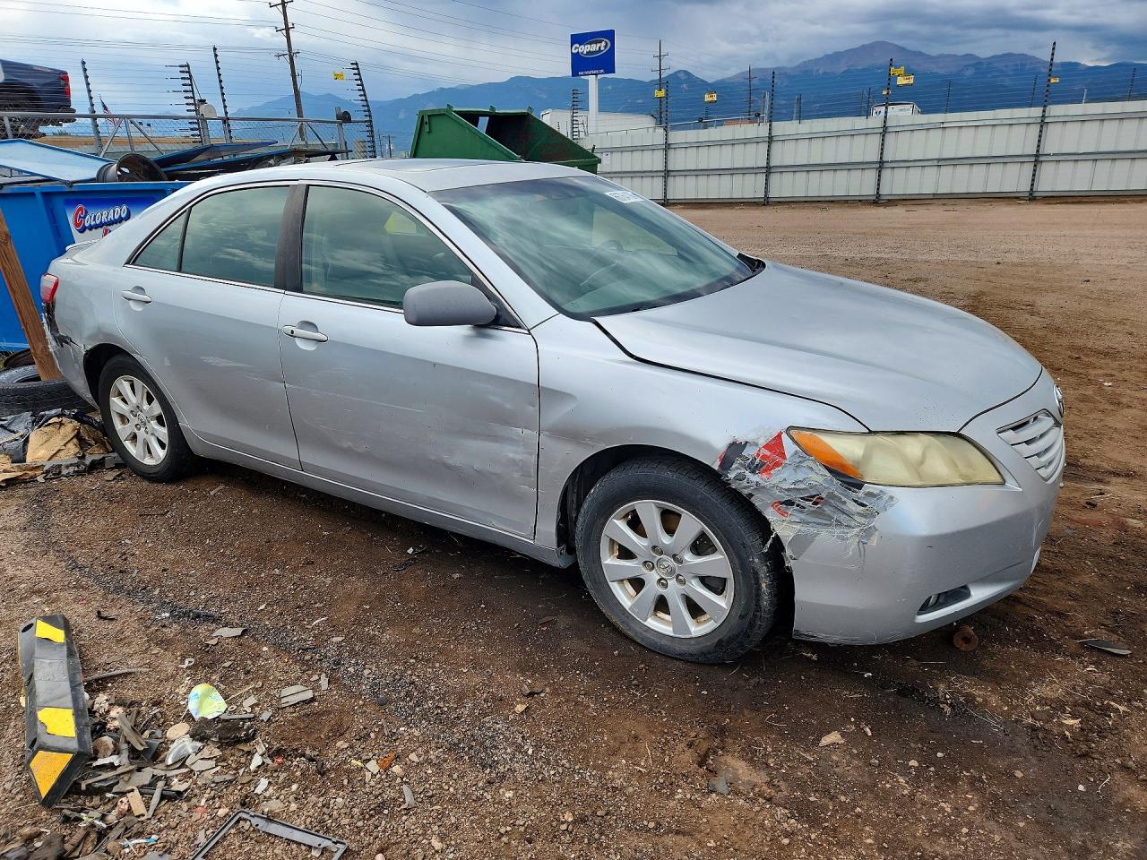 2007 Toyota Camry Xle V6 Silver vin: JTNBK46K773000116