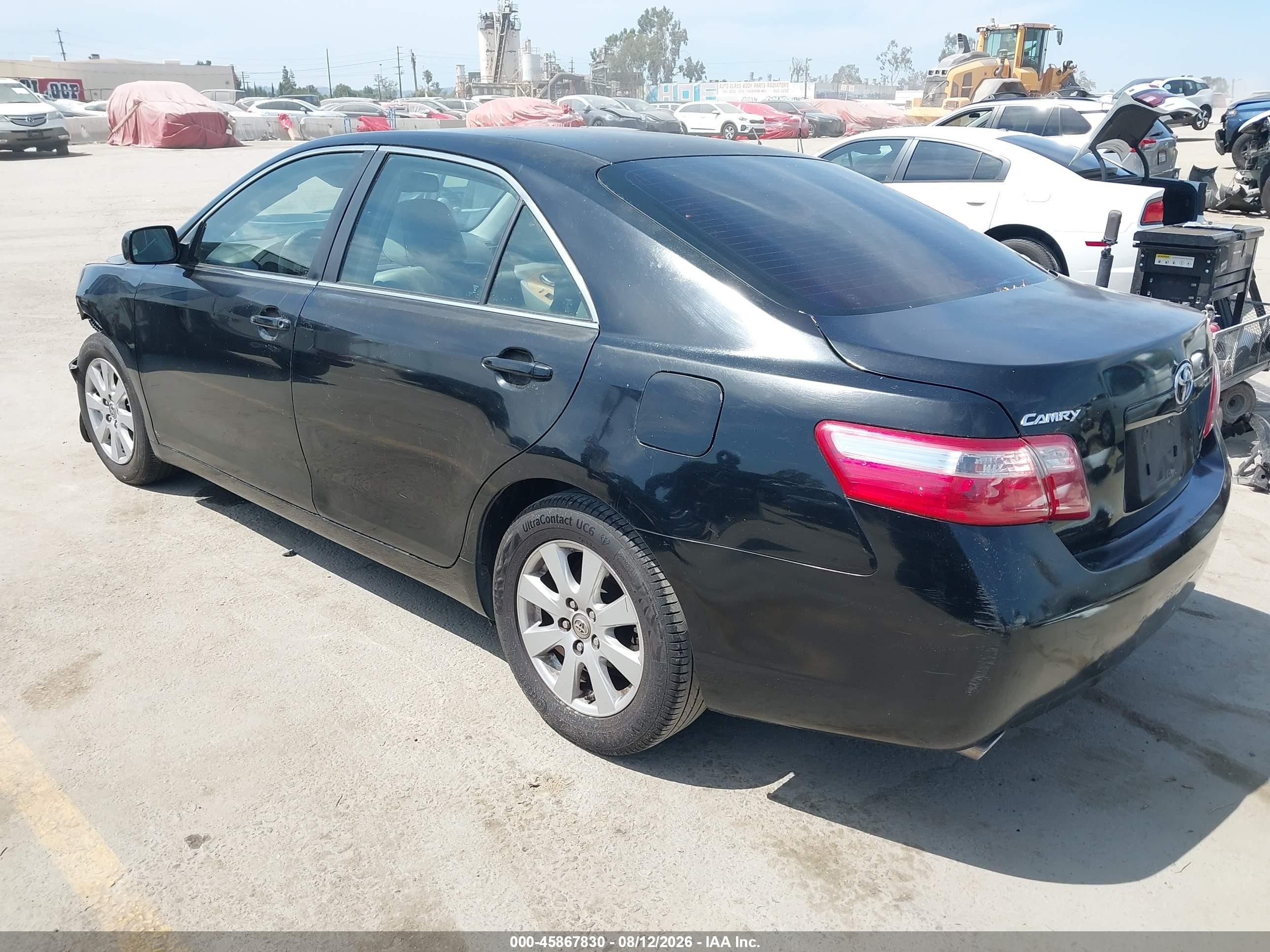 2007 Toyota Camry Xle V6 Черный vin: JTNBK46K773001203