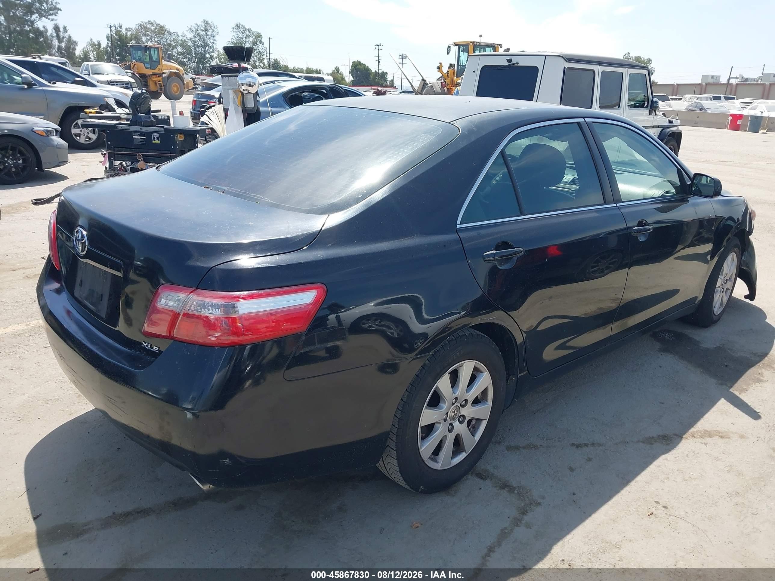 2007 Toyota Camry Xle V6 Черный vin: JTNBK46K773001203