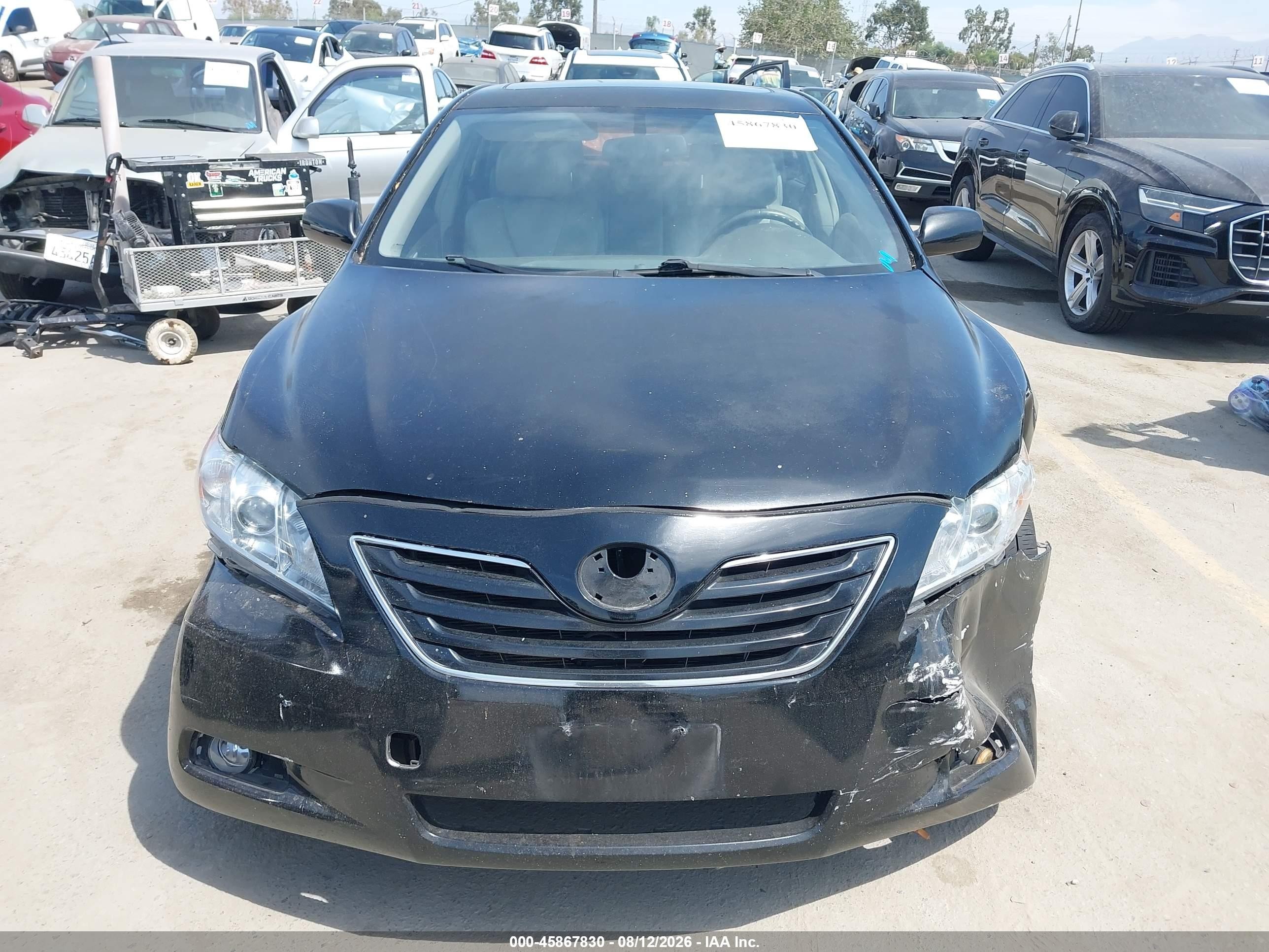 2007 Toyota Camry Xle V6 Черный vin: JTNBK46K773001203