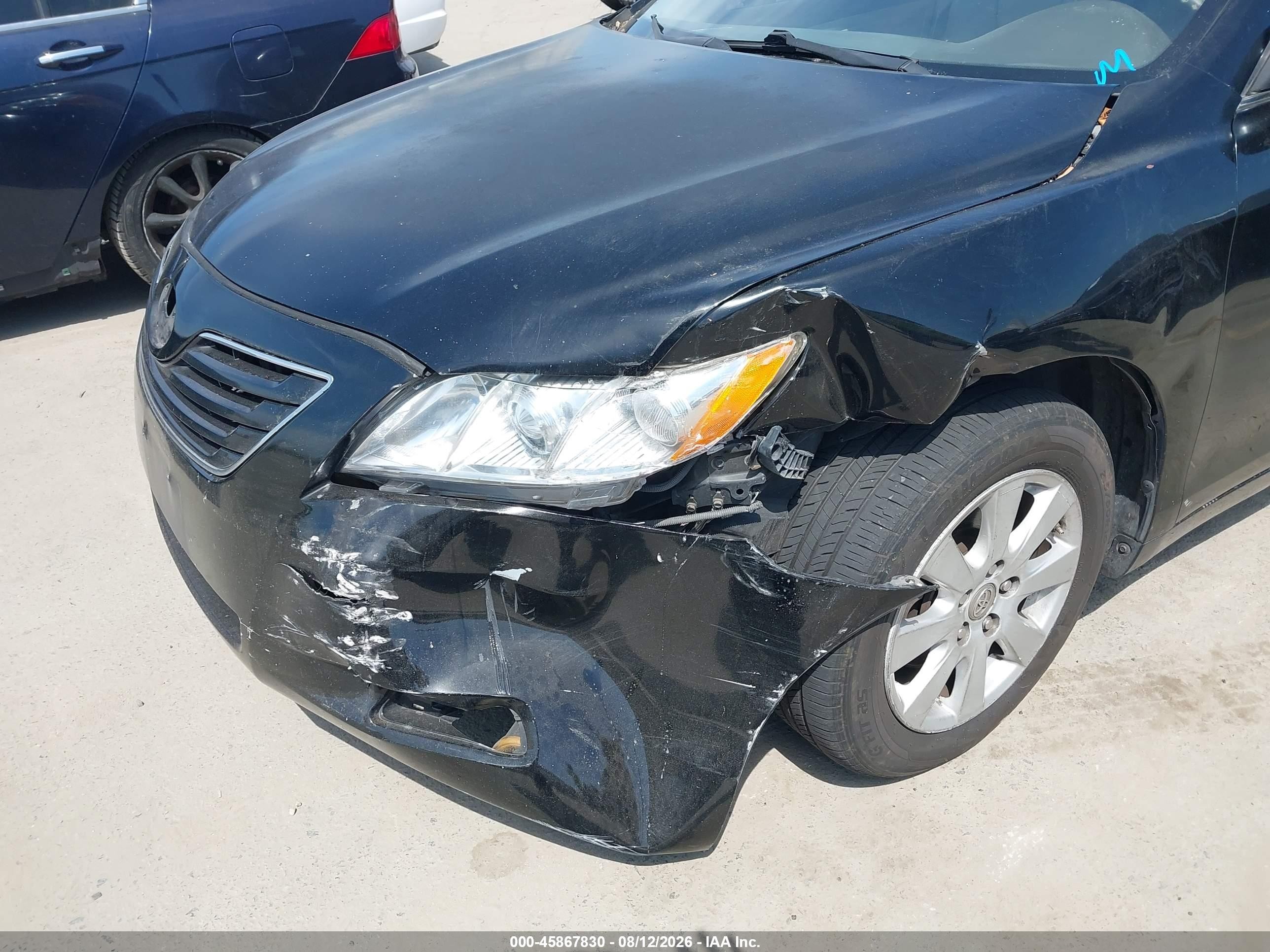 2007 Toyota Camry Xle V6 Черный vin: JTNBK46K773001203