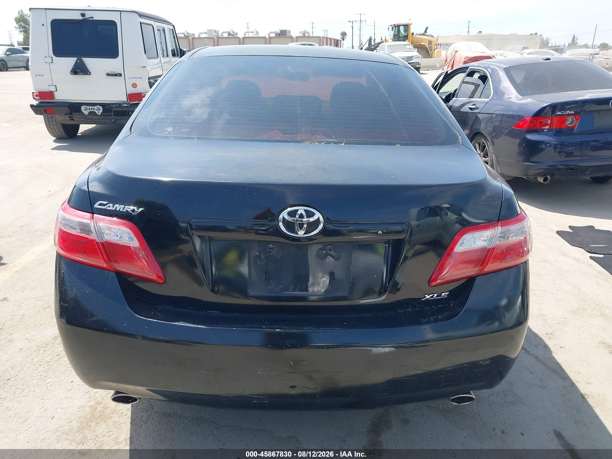 2007 Toyota Camry Xle V6 Черный vin: JTNBK46K773001203