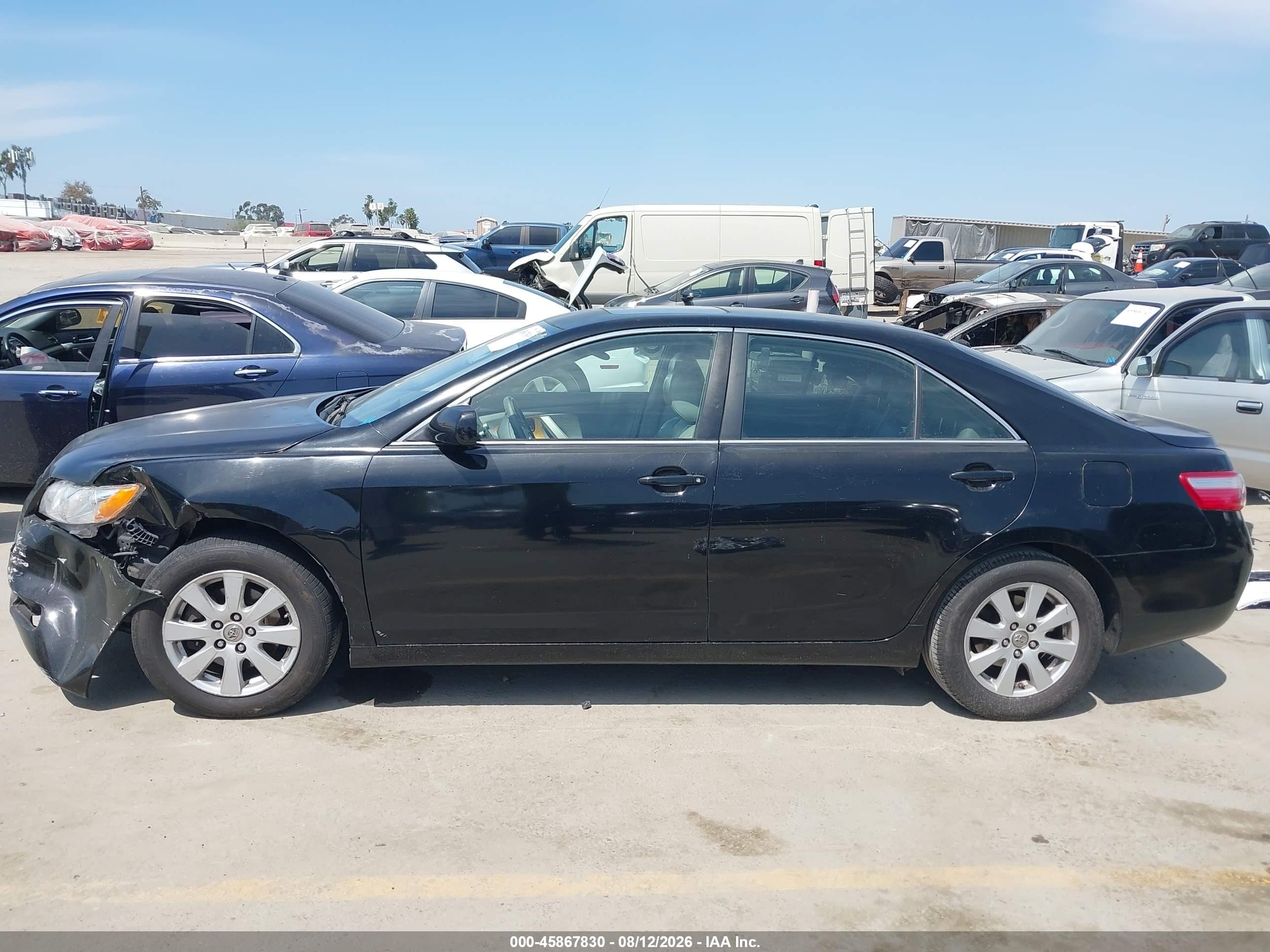 2007 Toyota Camry Xle V6 Черный vin: JTNBK46K773001203