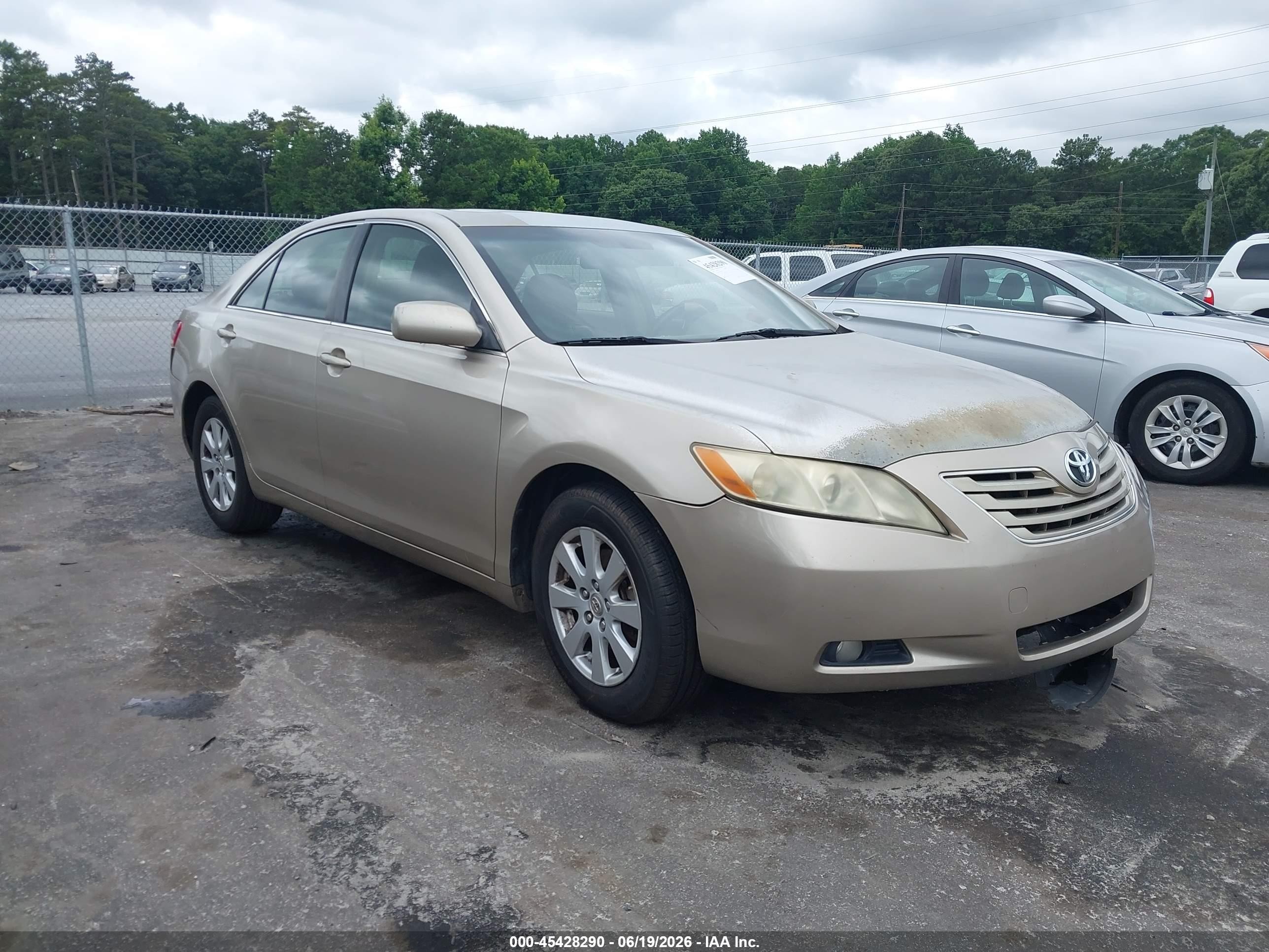 2007 Toyota Camry Xle V6 Gold vin: JTNBK46K773005719