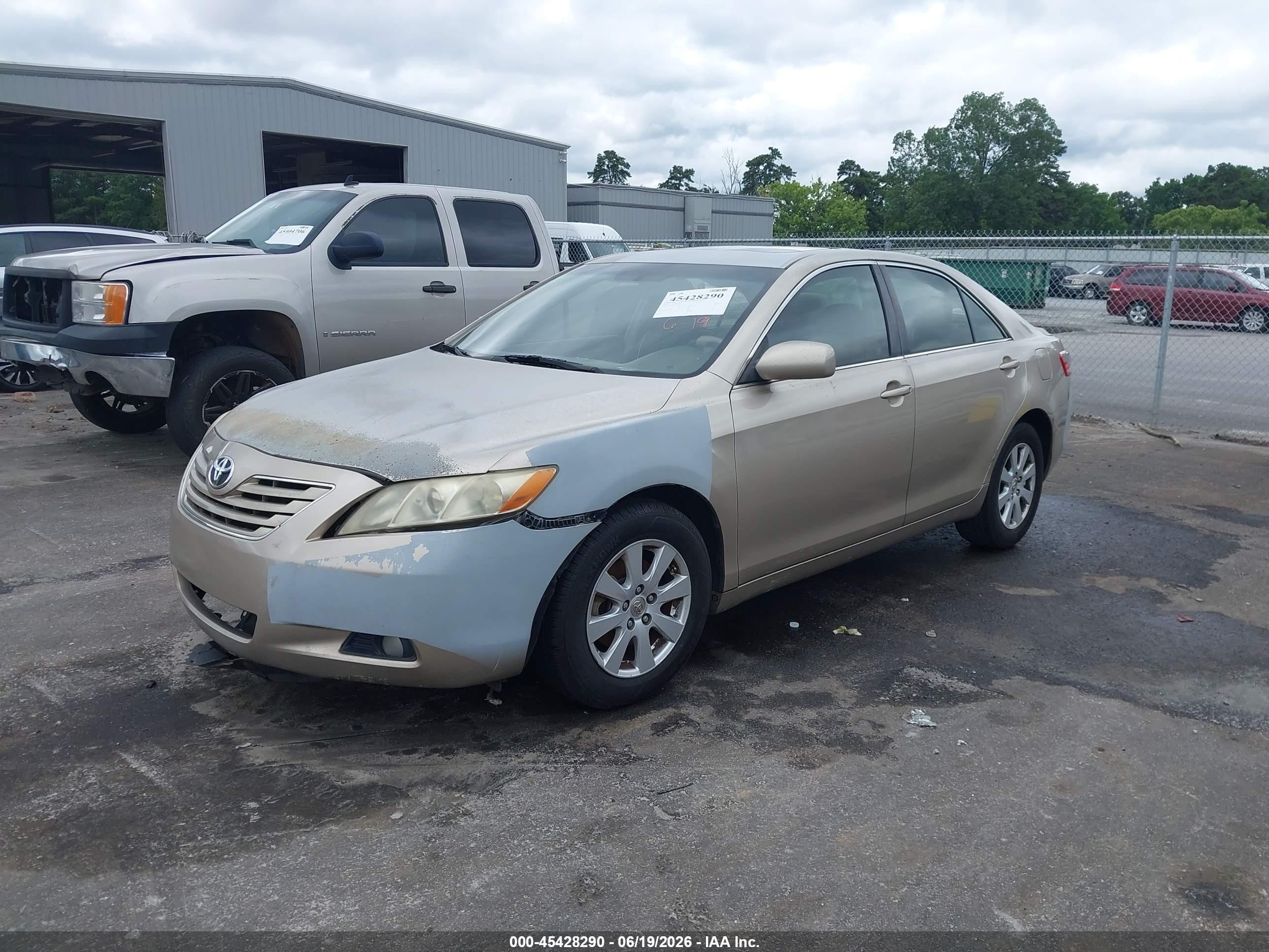 2007 Toyota Camry Xle V6 Золотой vin: JTNBK46K773005719