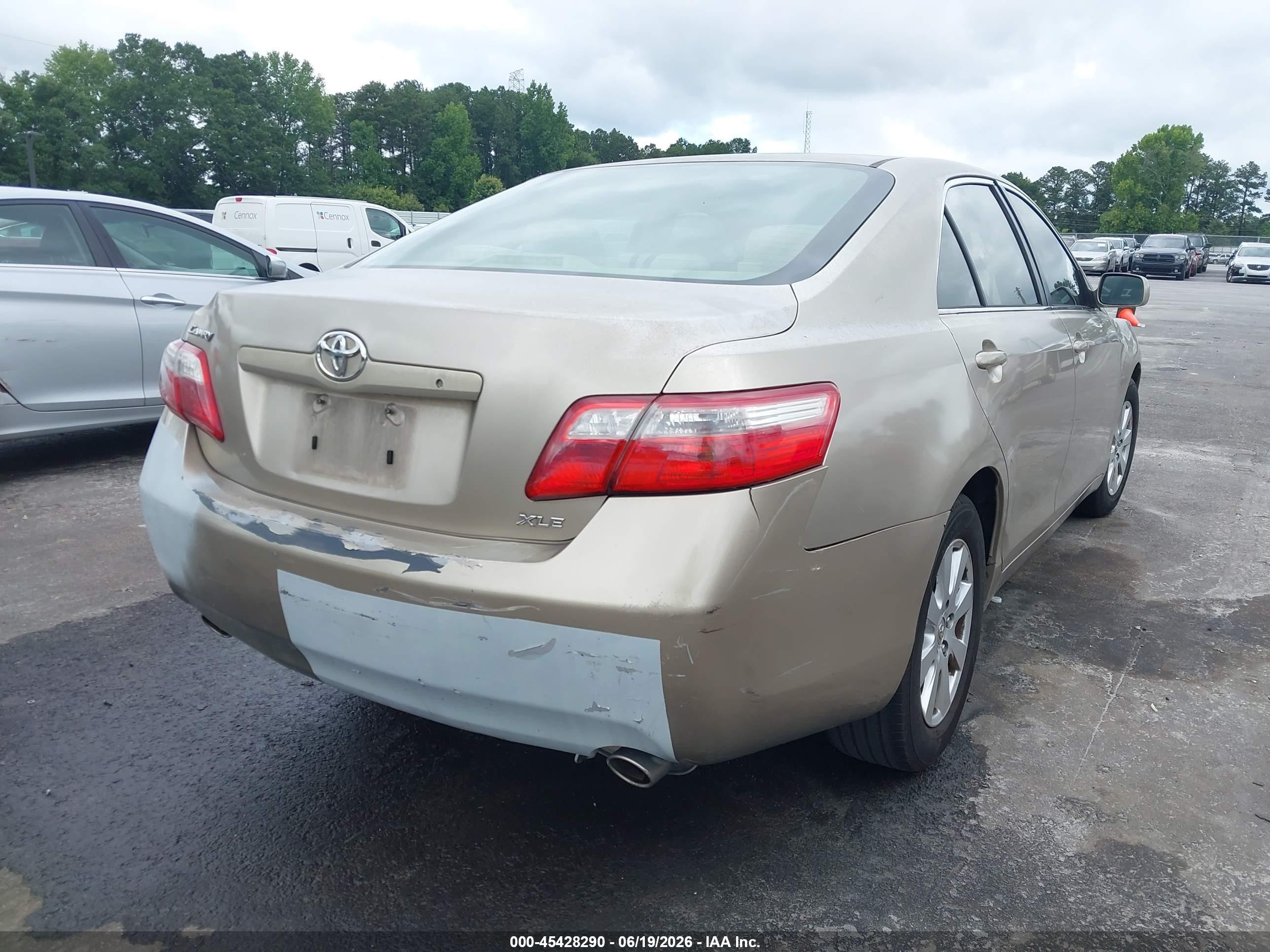 2007 Toyota Camry Xle V6 Золотой vin: JTNBK46K773005719