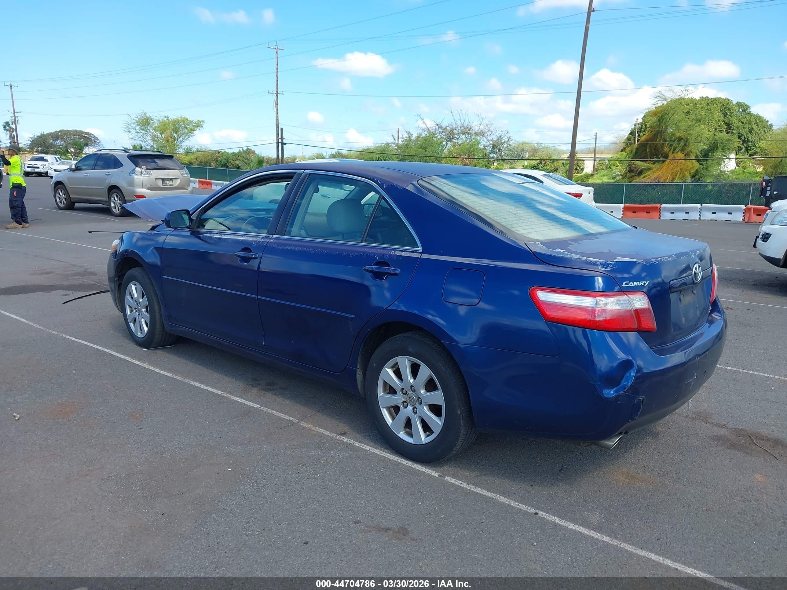 2007 Toyota Camry Le V6/se V6/xle V6 Blue vin: JTNBK46K773008233