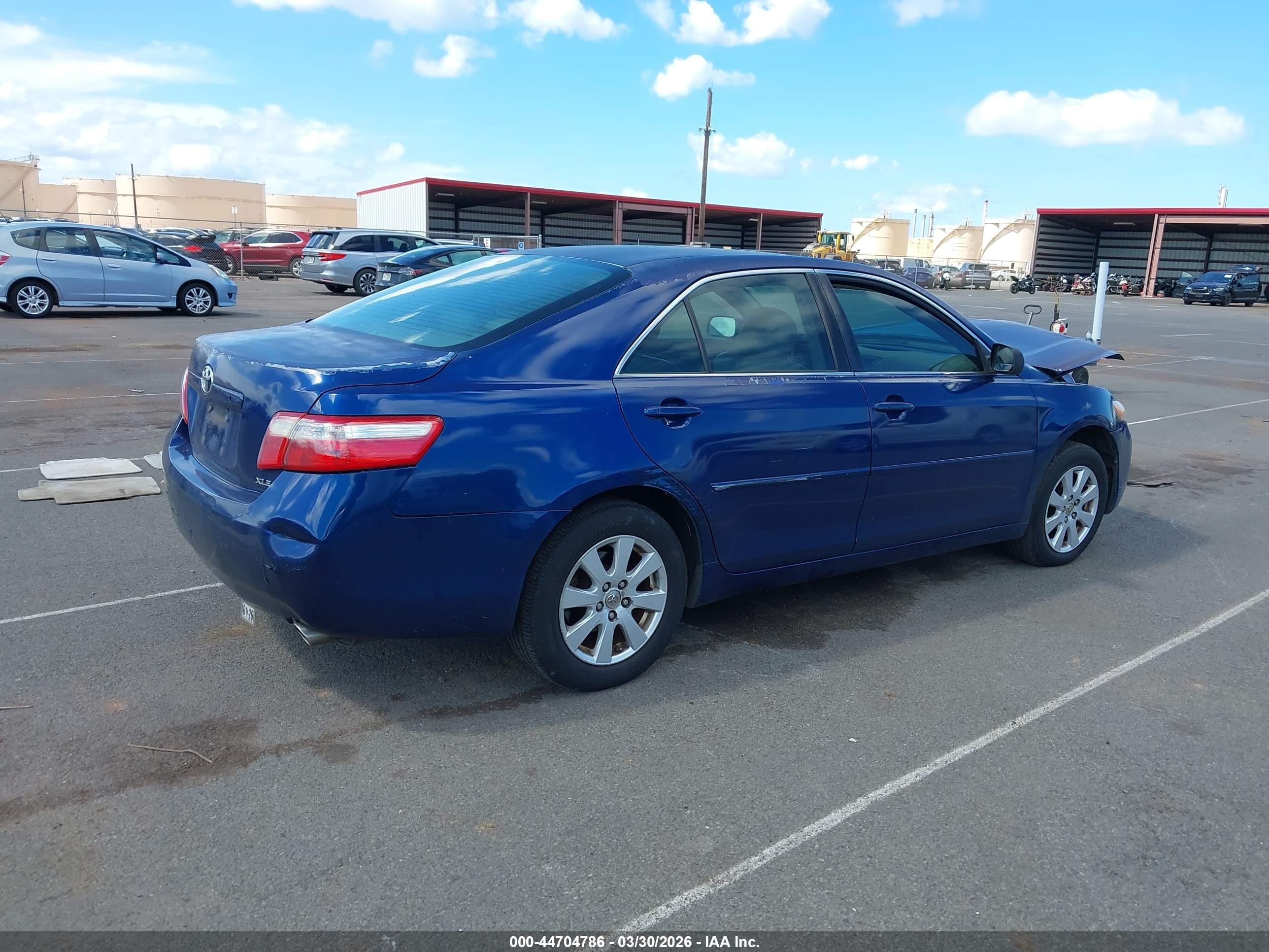 2007 Toyota Camry Le V6/se V6/xle V6 Blue vin: JTNBK46K773008233