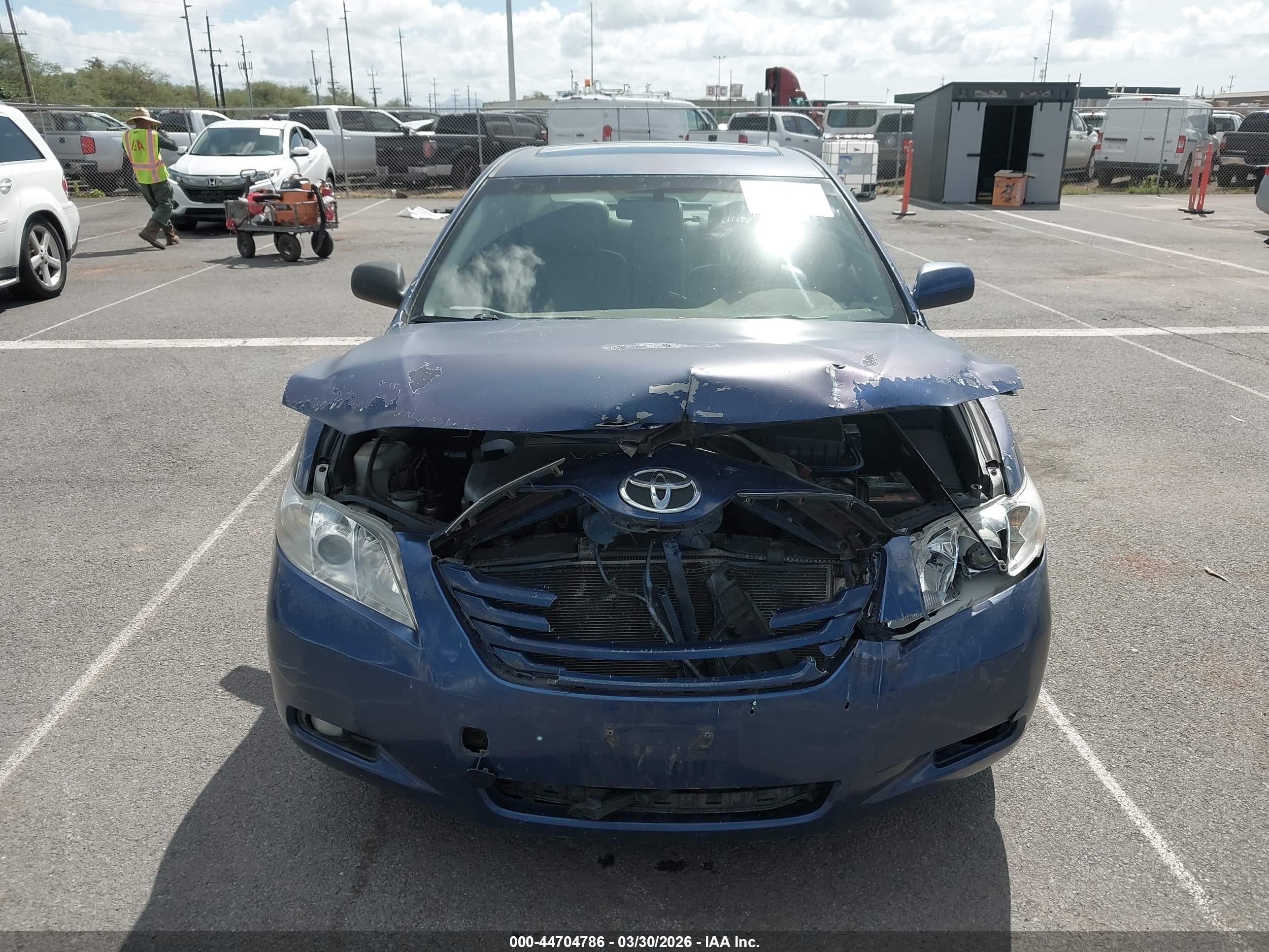 2007 Toyota Camry Le V6/se V6/xle V6 Blue vin: JTNBK46K773008233