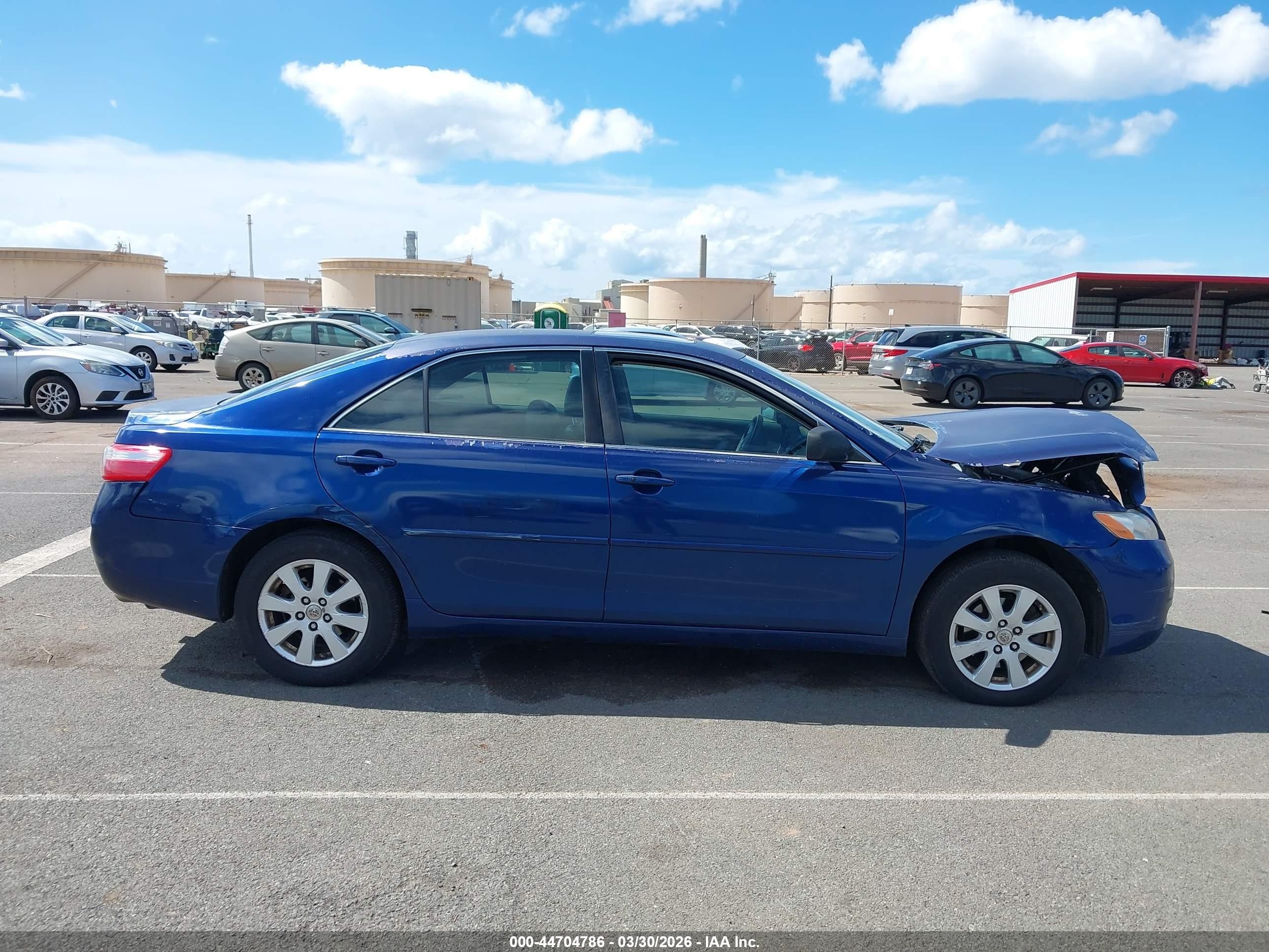 2007 Toyota Camry Le V6/se V6/xle V6 Blue vin: JTNBK46K773008233